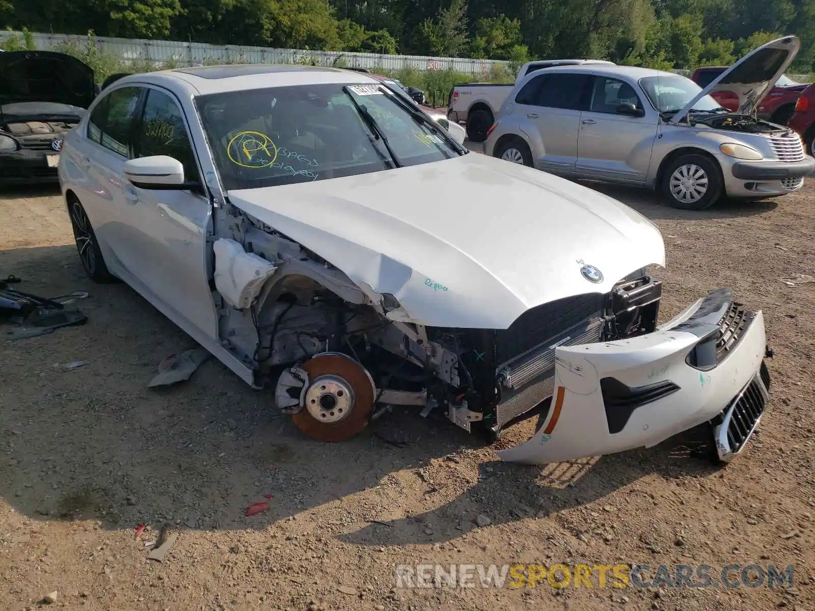 1 Photograph of a damaged car 3MW5R1J0XL8B22680 BMW 3 SERIES 2020