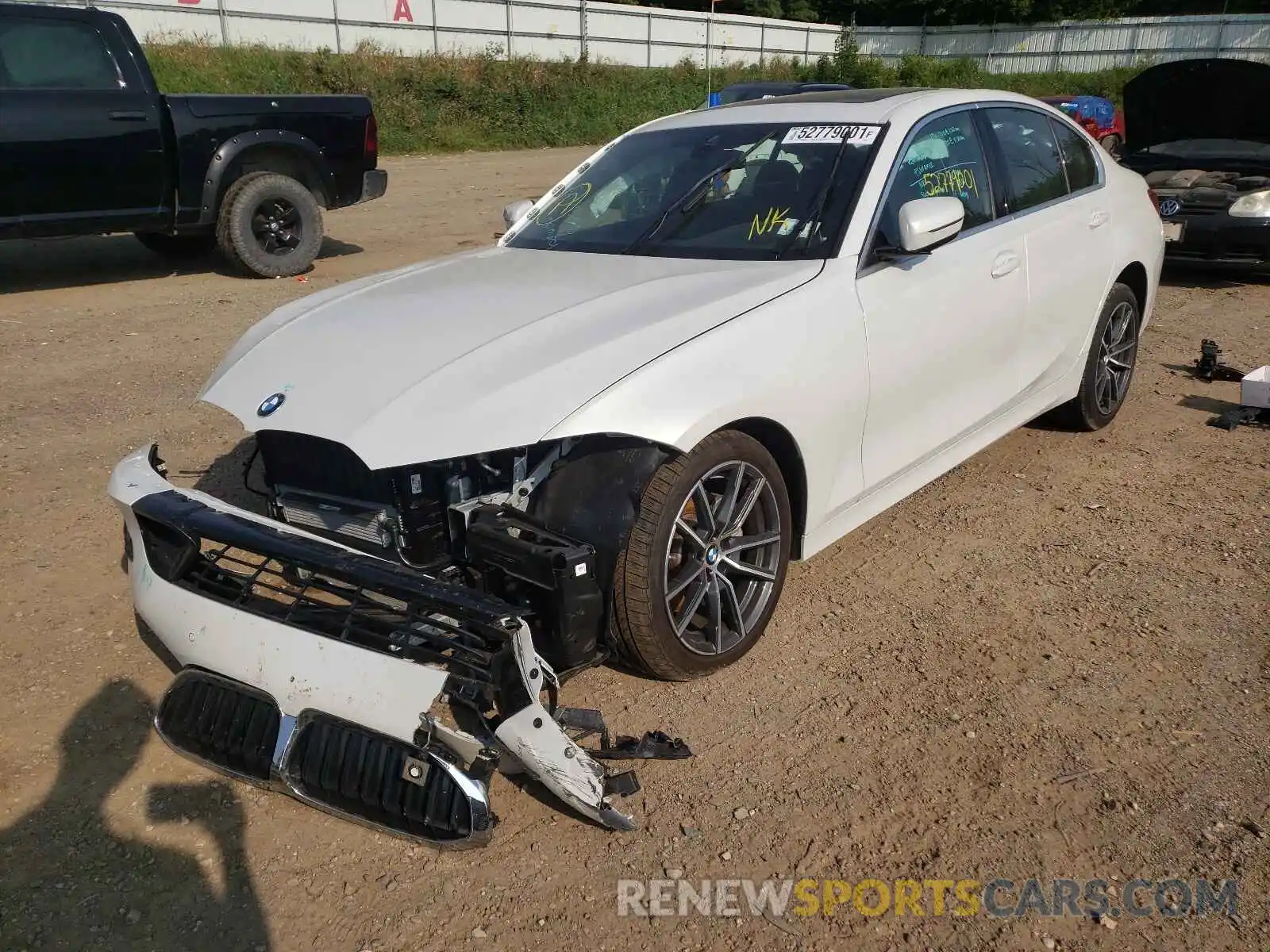 2 Photograph of a damaged car 3MW5R1J0XL8B22680 BMW 3 SERIES 2020