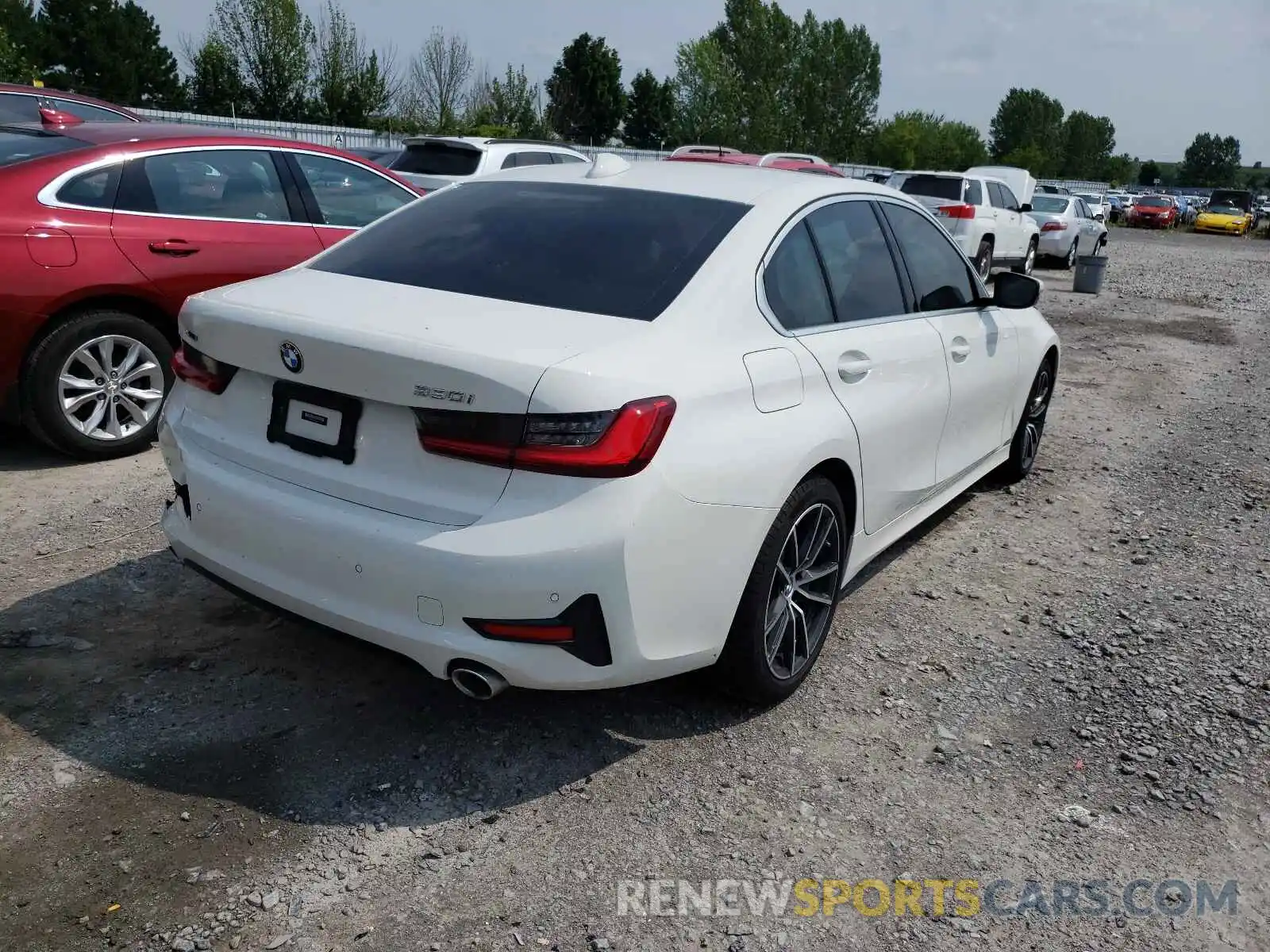 4 Фотография поврежденного автомобиля 3MW5R7J00L8B05275 BMW 3 SERIES 2020