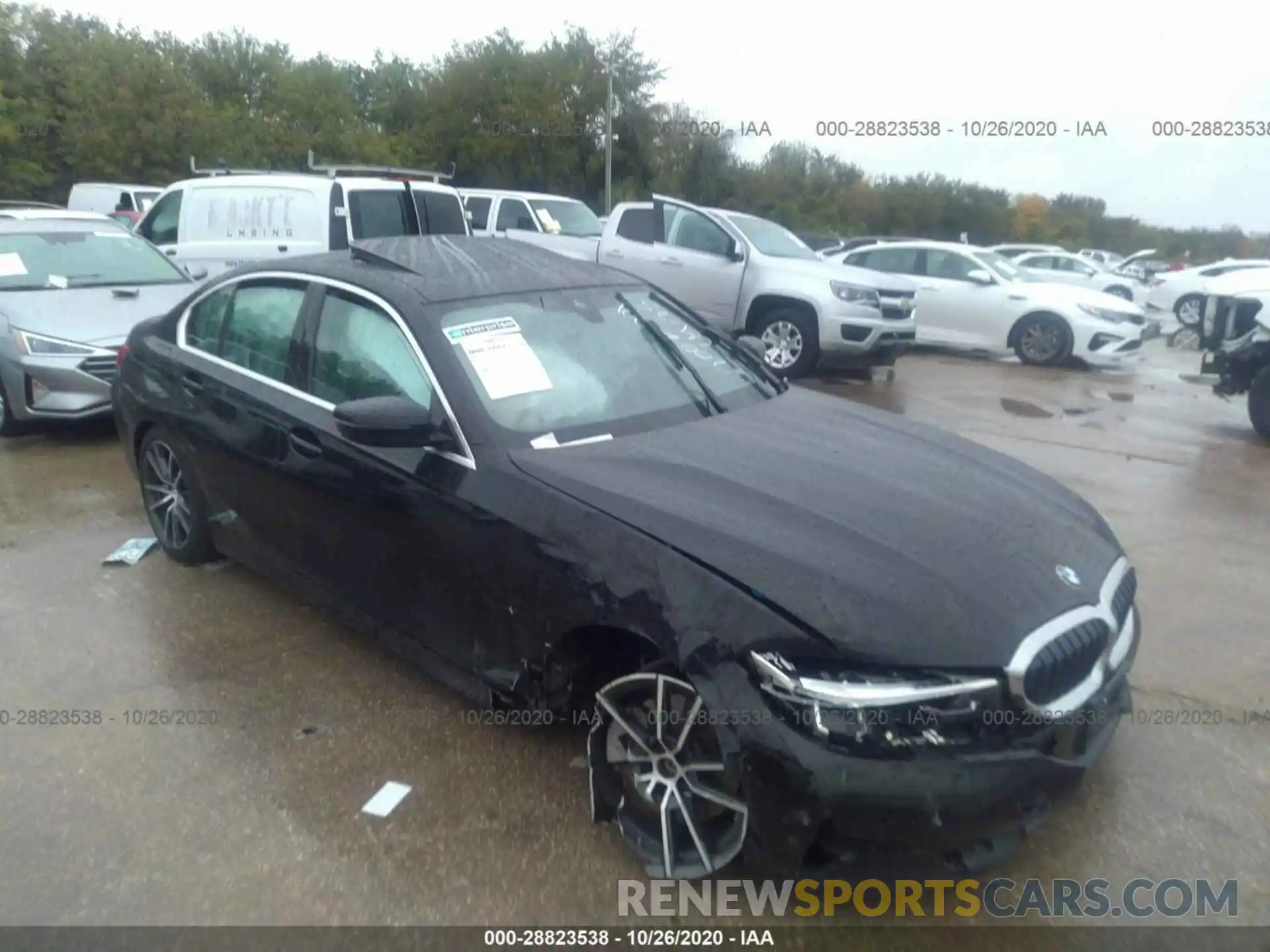 1 Фотография поврежденного автомобиля 3MW5R7J00L8B06121 BMW 3 SERIES 2020