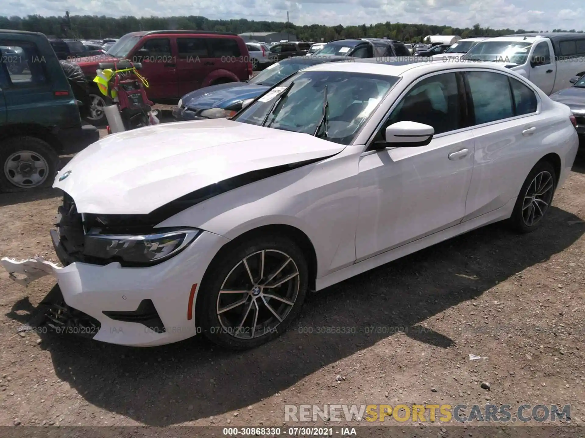 2 Photograph of a damaged car 3MW5R7J00L8B10282 BMW 3 SERIES 2020