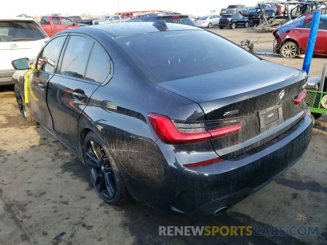 3 Photograph of a damaged car 3MW5R7J00L8B10797 BMW 3 SERIES 2020