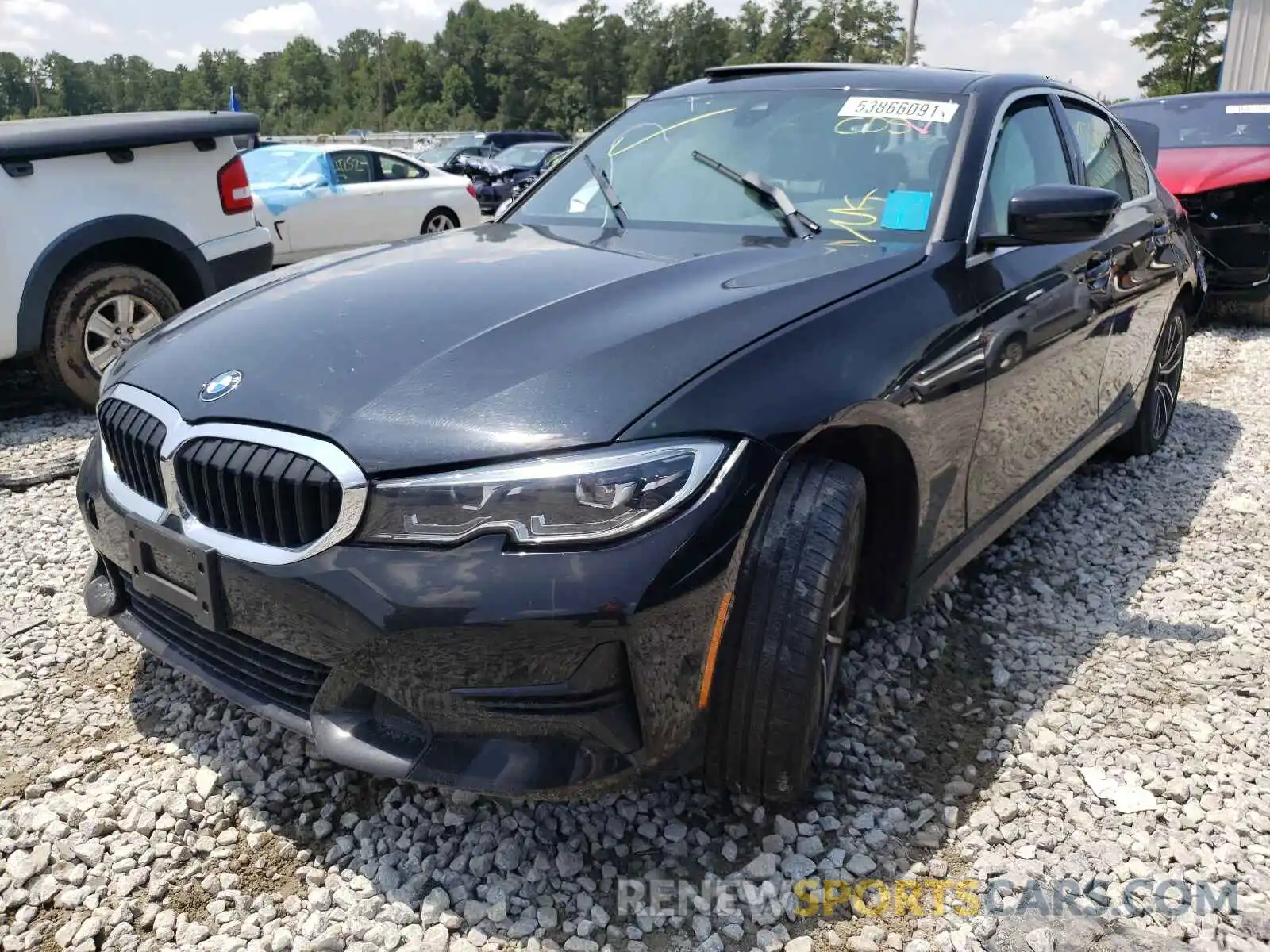 2 Photograph of a damaged car 3MW5R7J00L8B23968 BMW 3 SERIES 2020