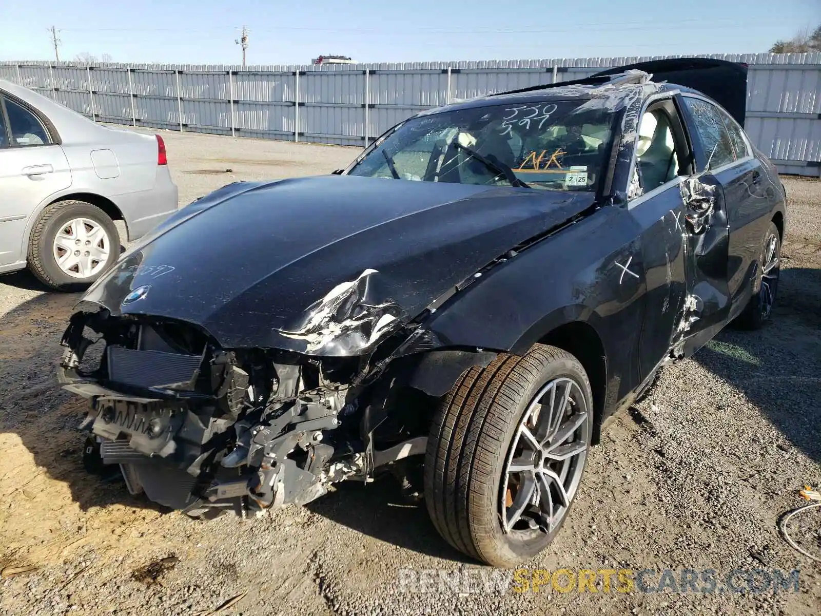 2 Photograph of a damaged car 3MW5R7J00L8B24120 BMW 3 SERIES 2020