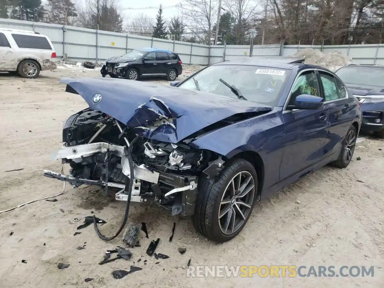 2 Photograph of a damaged car 3MW5R7J00L8B26367 BMW 3 SERIES 2020