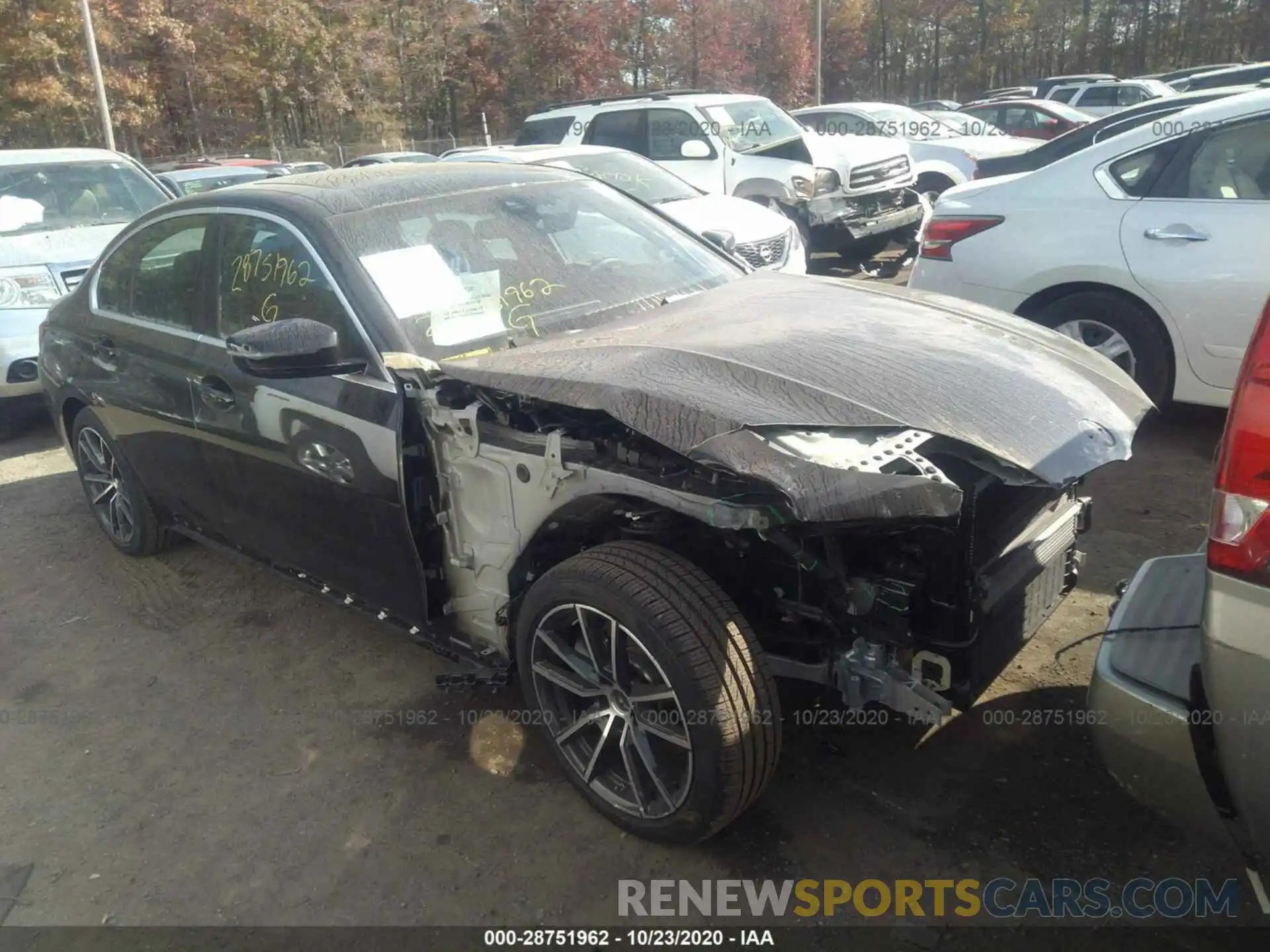 1 Фотография поврежденного автомобиля 3MW5R7J01L8B05091 BMW 3 SERIES 2020