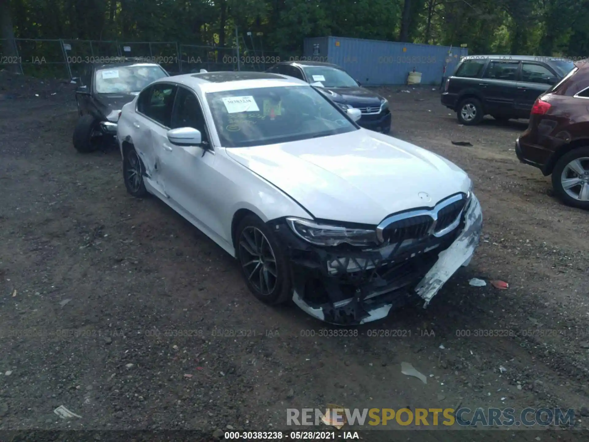 1 Фотография поврежденного автомобиля 3MW5R7J01L8B15393 BMW 3 SERIES 2020