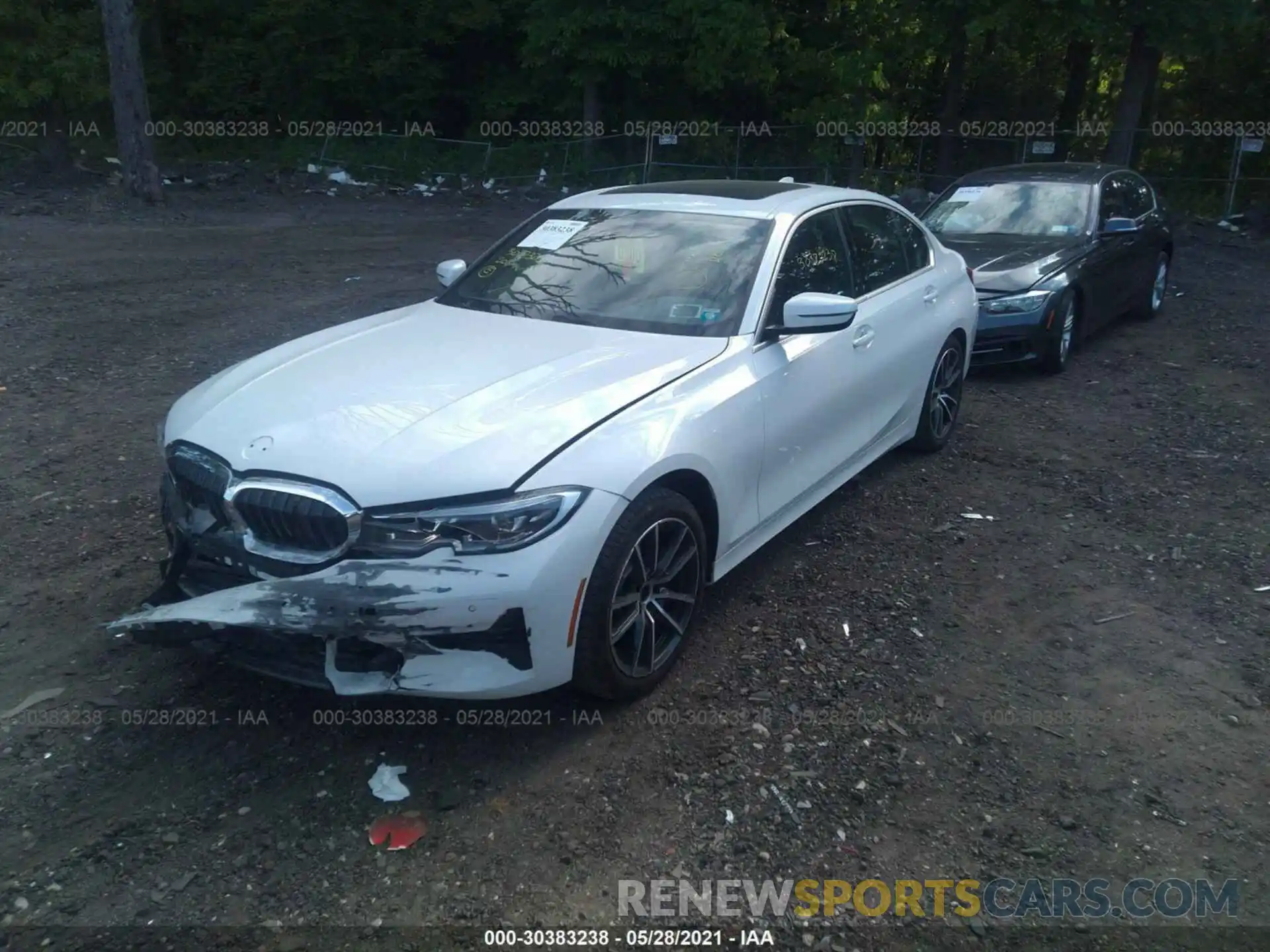 2 Фотография поврежденного автомобиля 3MW5R7J01L8B15393 BMW 3 SERIES 2020