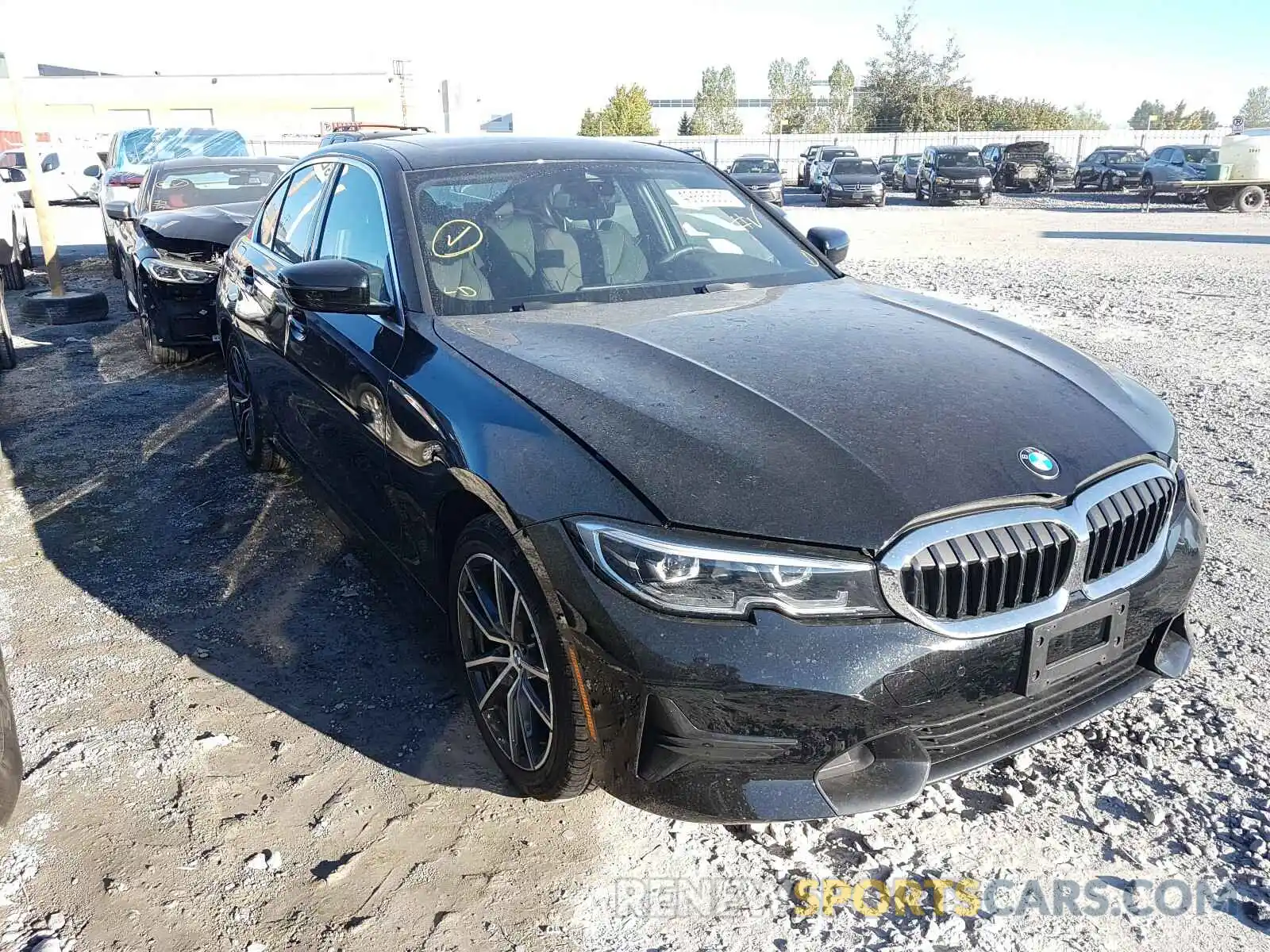 1 Фотография поврежденного автомобиля 3MW5R7J01L8B17483 BMW 3 SERIES 2020