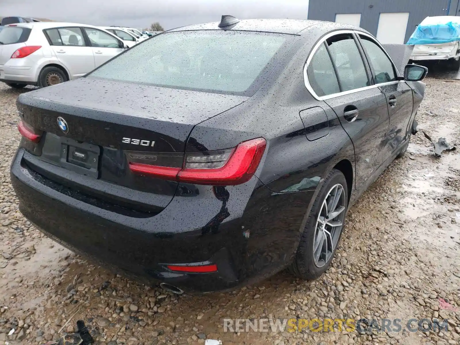 4 Фотография поврежденного автомобиля 3MW5R7J01L8B23493 BMW 3 SERIES 2020