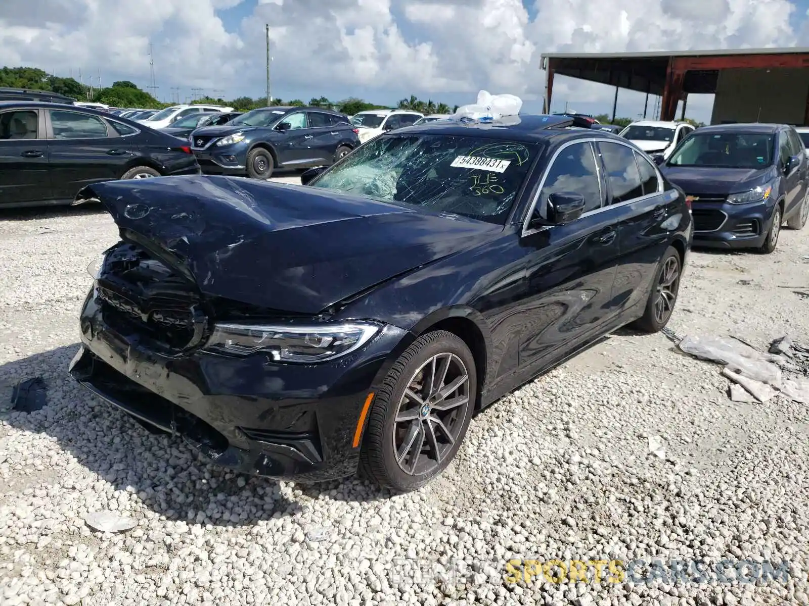 2 Photograph of a damaged car 3MW5R7J01L8B25082 BMW 3 SERIES 2020