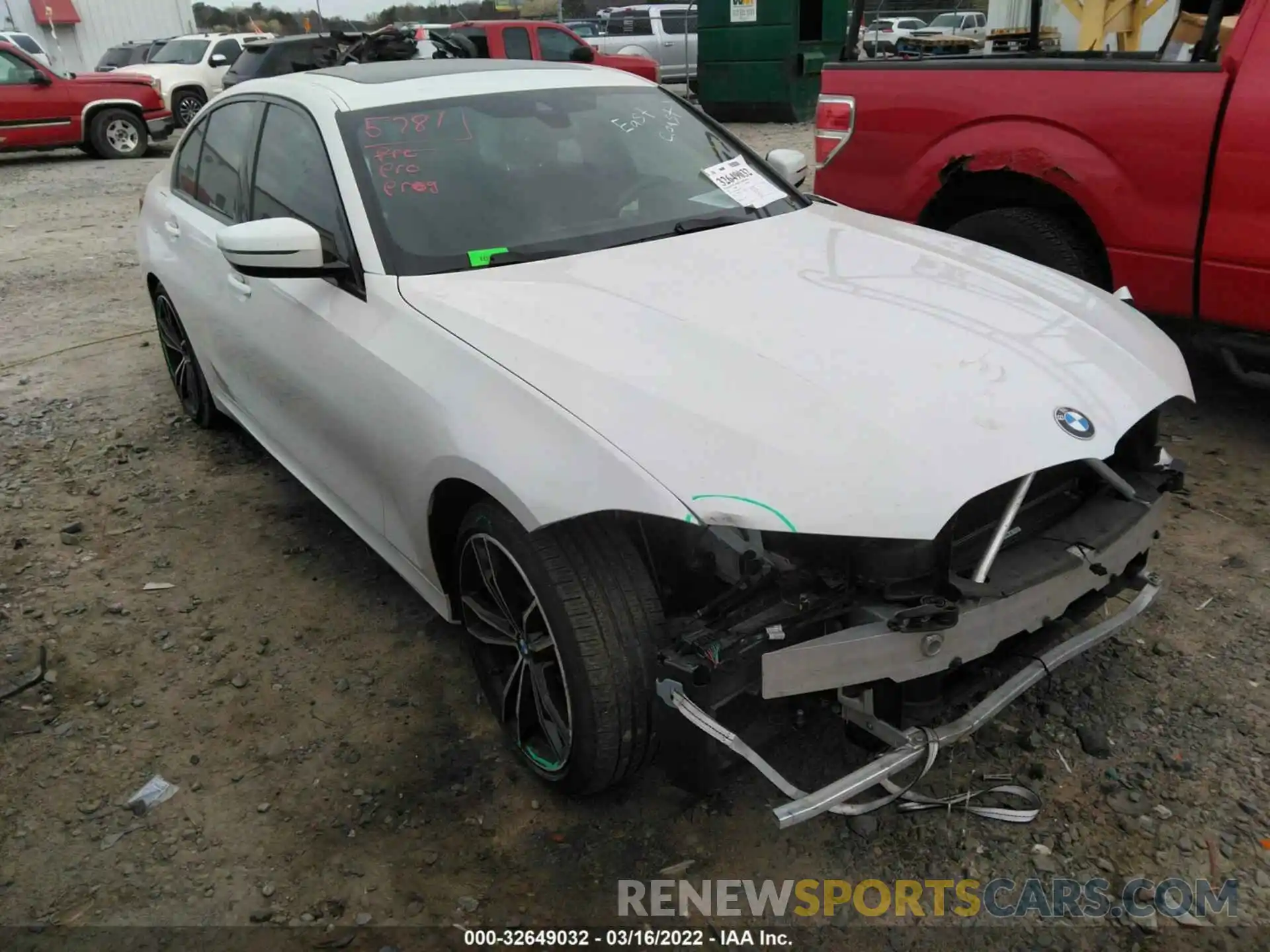 1 Photograph of a damaged car 3MW5R7J01L8B27172 BMW 3 SERIES 2020