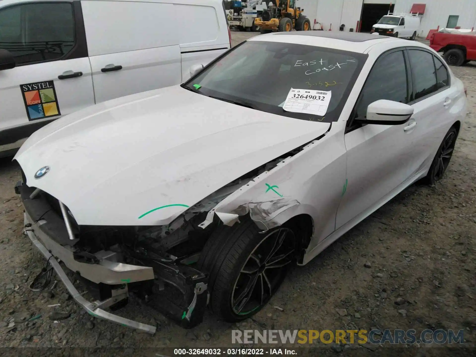 2 Photograph of a damaged car 3MW5R7J01L8B27172 BMW 3 SERIES 2020