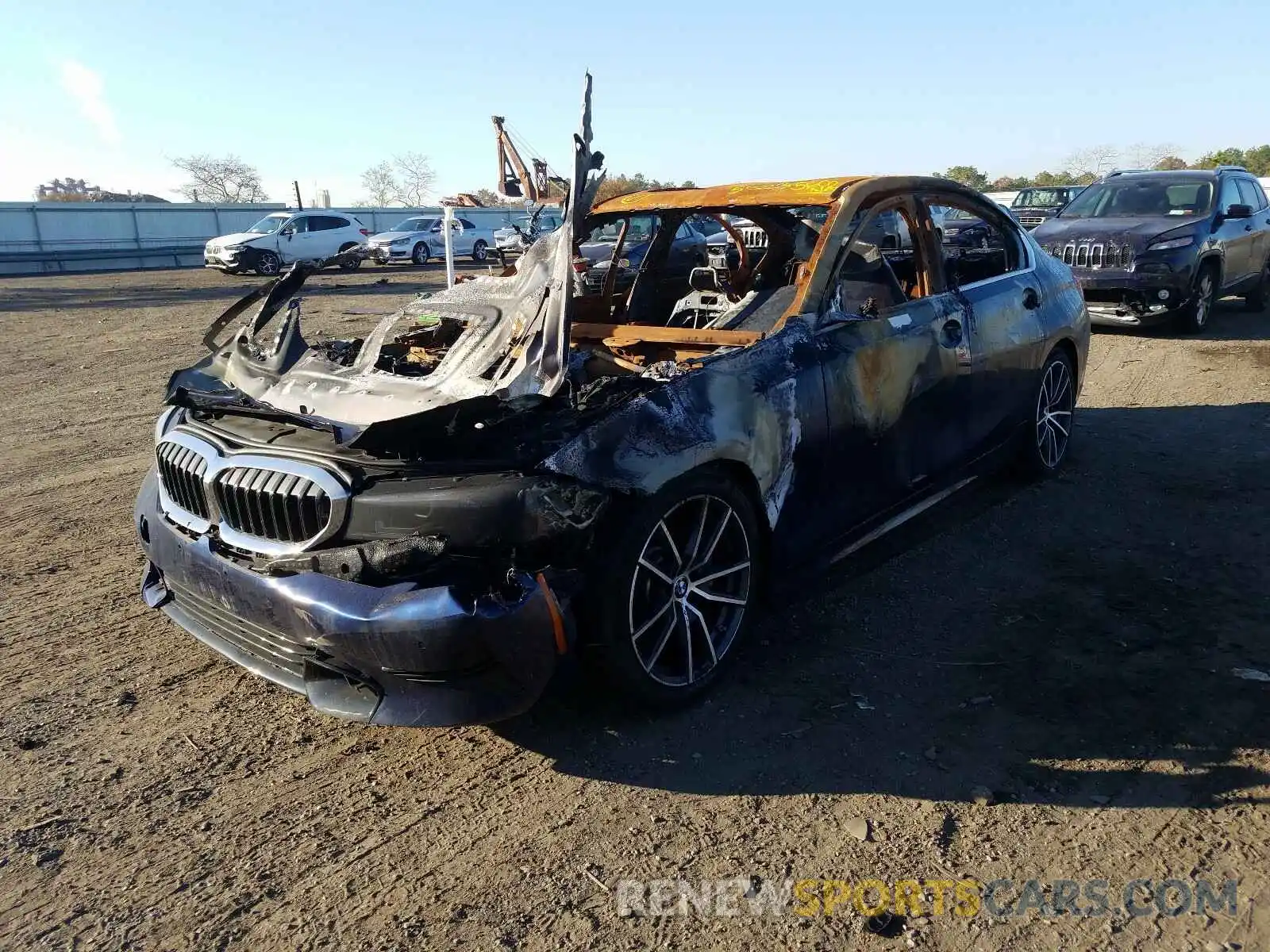 2 Photograph of a damaged car 3MW5R7J01L8B28323 BMW 3 SERIES 2020