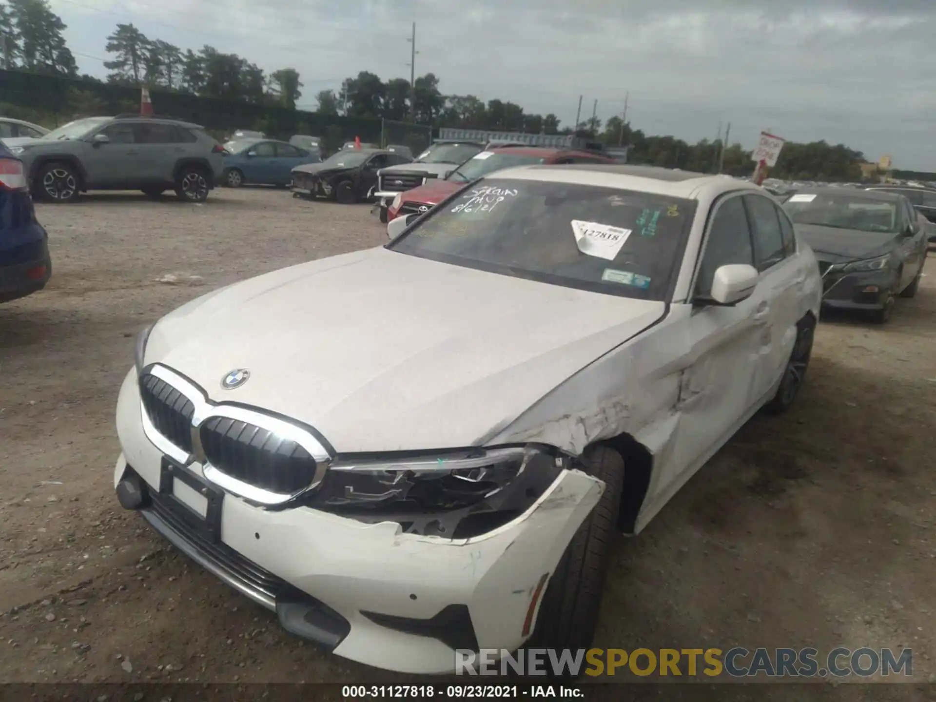 2 Photograph of a damaged car 3MW5R7J01L8B33750 BMW 3 SERIES 2020