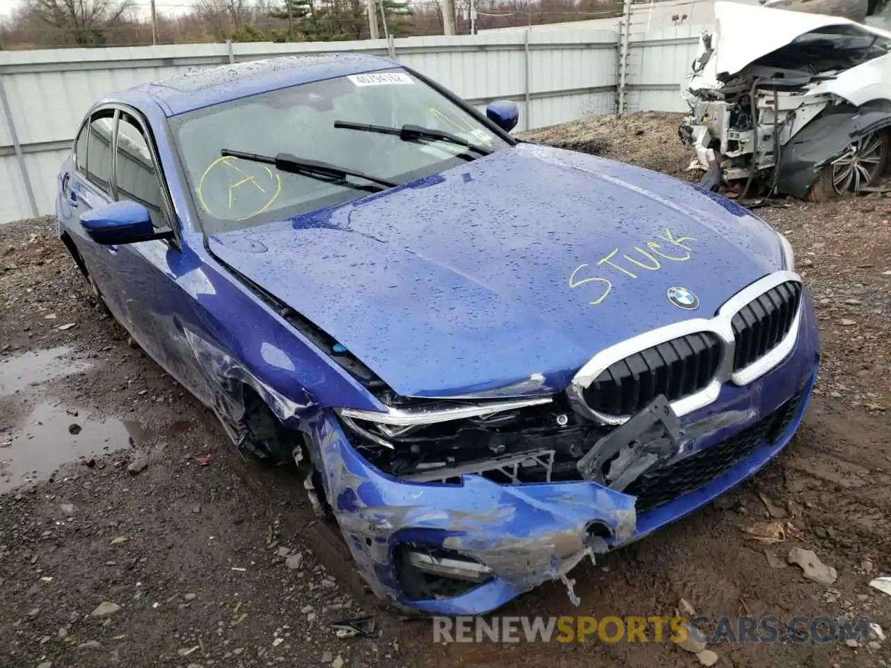 1 Фотография поврежденного автомобиля 3MW5R7J02L8B09456 BMW 3 SERIES 2020