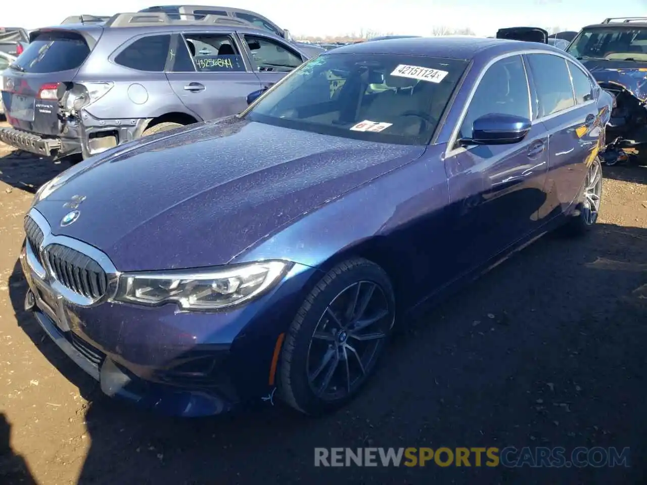 1 Photograph of a damaged car 3MW5R7J02L8B17833 BMW 3 SERIES 2020