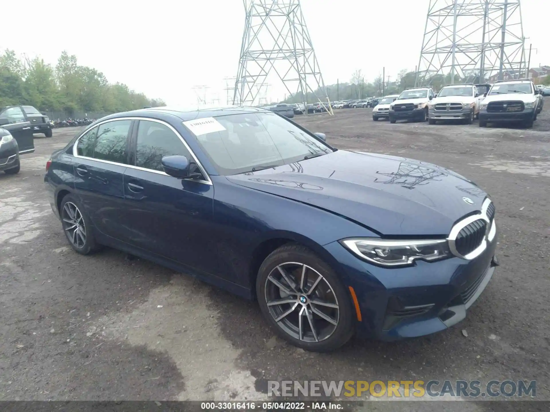 1 Фотография поврежденного автомобиля 3MW5R7J02L8B20294 BMW 3 SERIES 2020