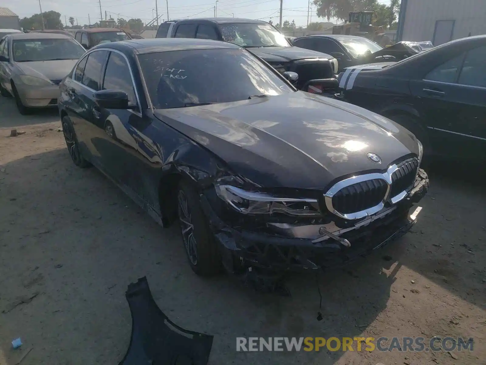 1 Фотография поврежденного автомобиля 3MW5R7J02L8B24118 BMW 3 SERIES 2020