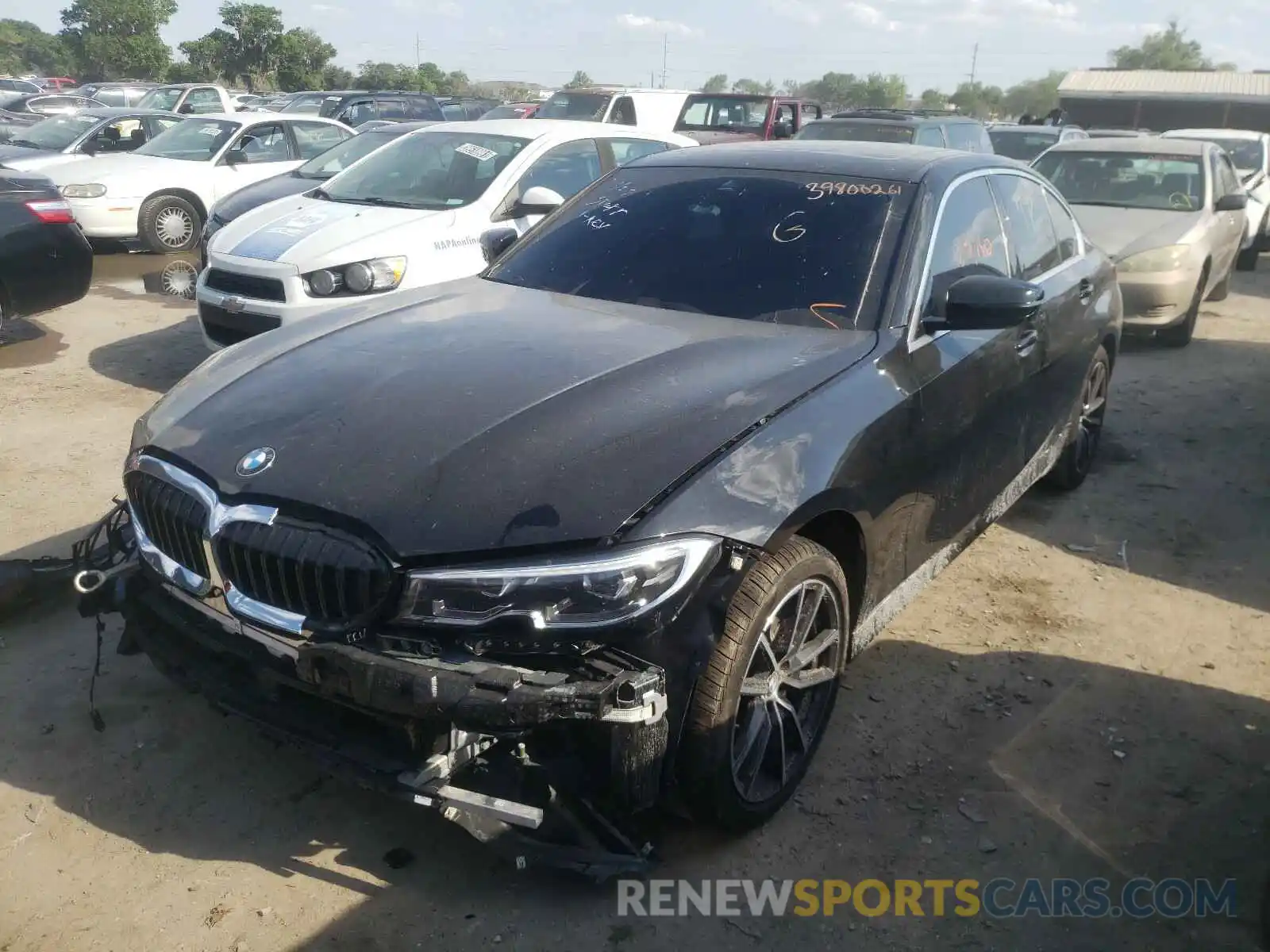 2 Фотография поврежденного автомобиля 3MW5R7J02L8B24118 BMW 3 SERIES 2020