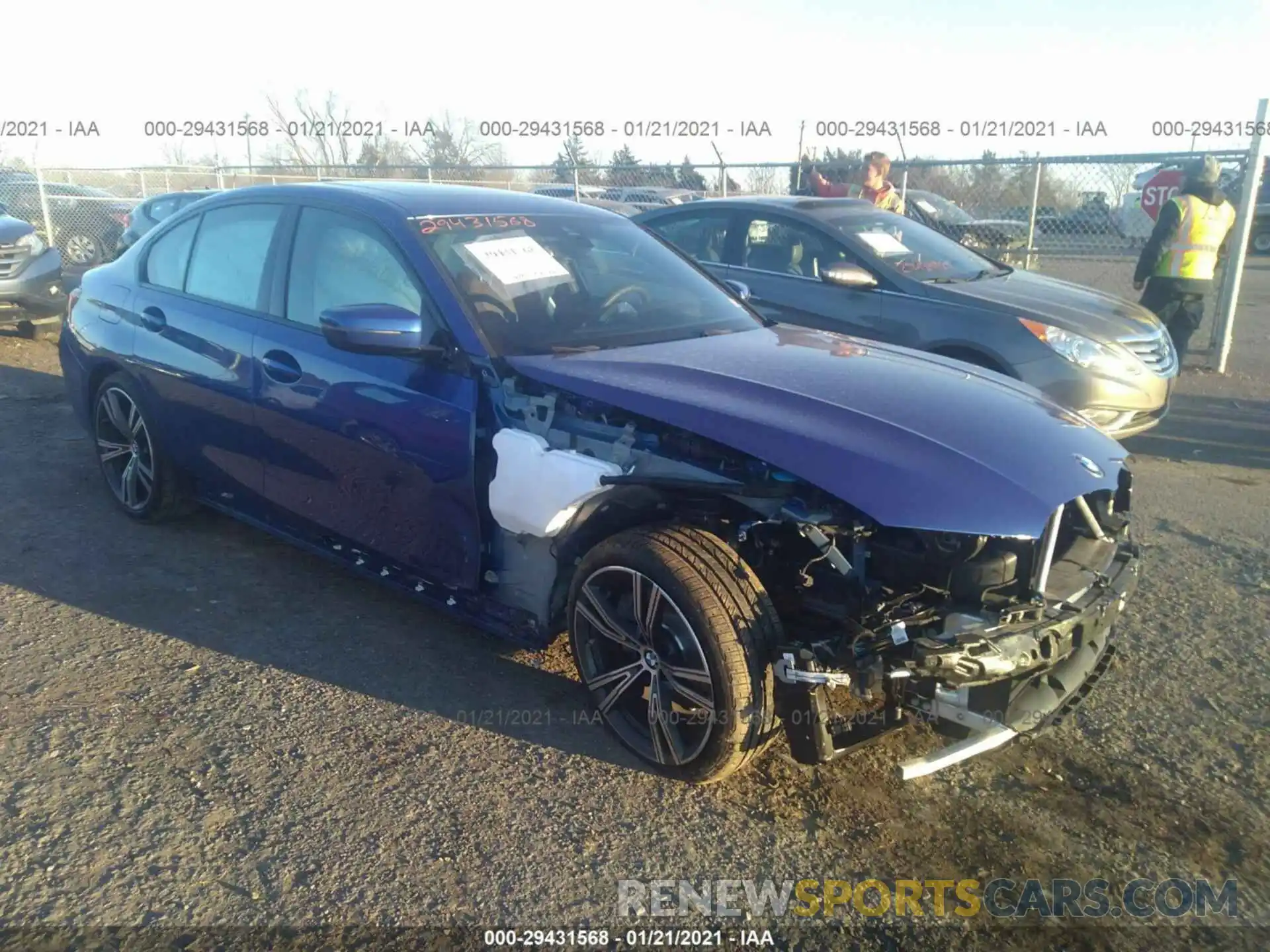 1 Photograph of a damaged car 3MW5R7J02L8B34065 BMW 3 SERIES 2020