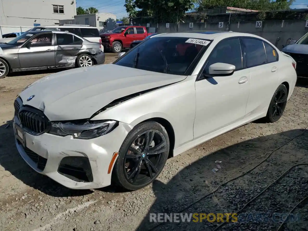 1 Photograph of a damaged car 3MW5R7J02L8B46698 BMW 3 SERIES 2020