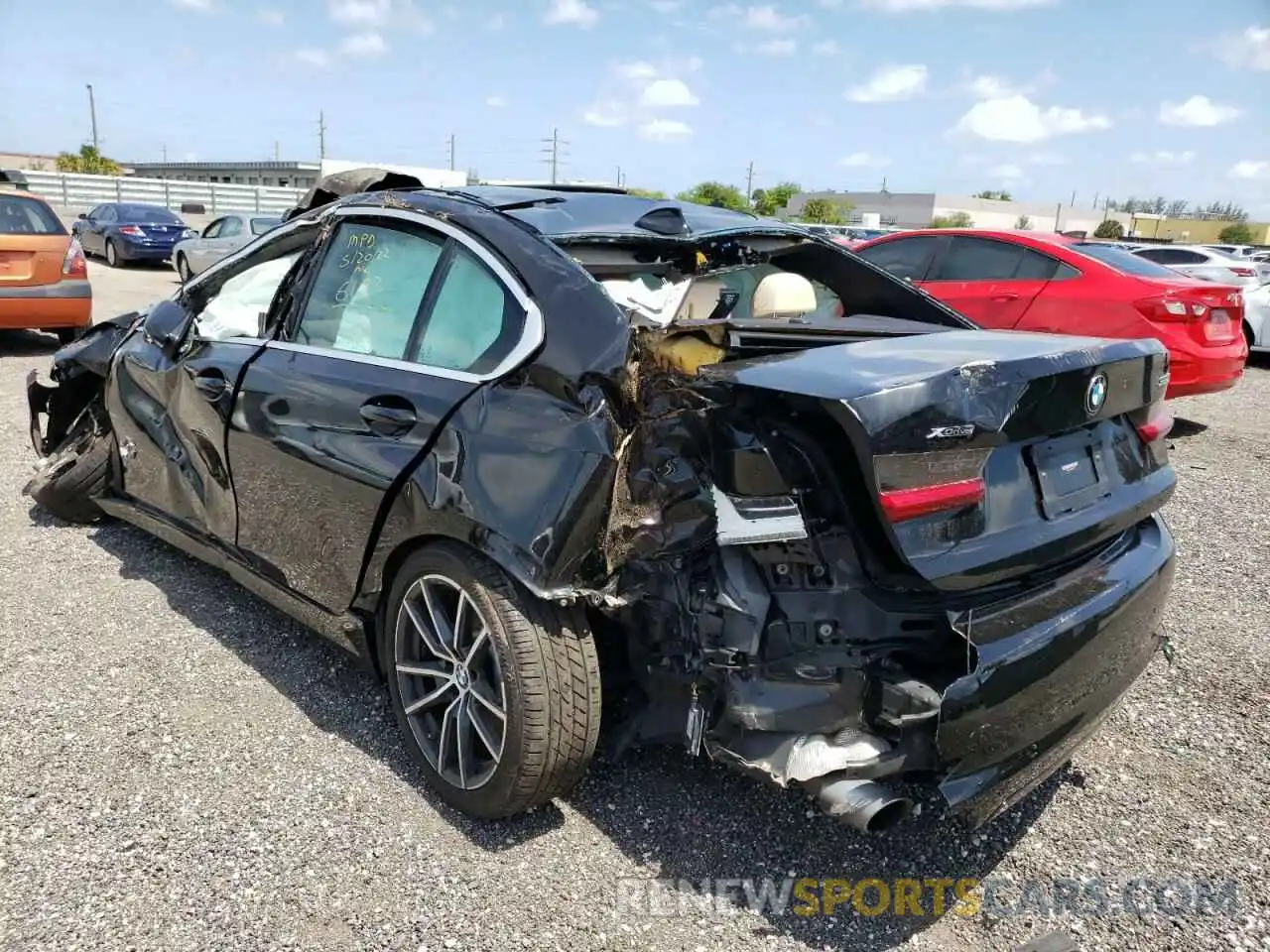 3 Photograph of a damaged car 3MW5R7J03L8B06193 BMW 3 SERIES 2020