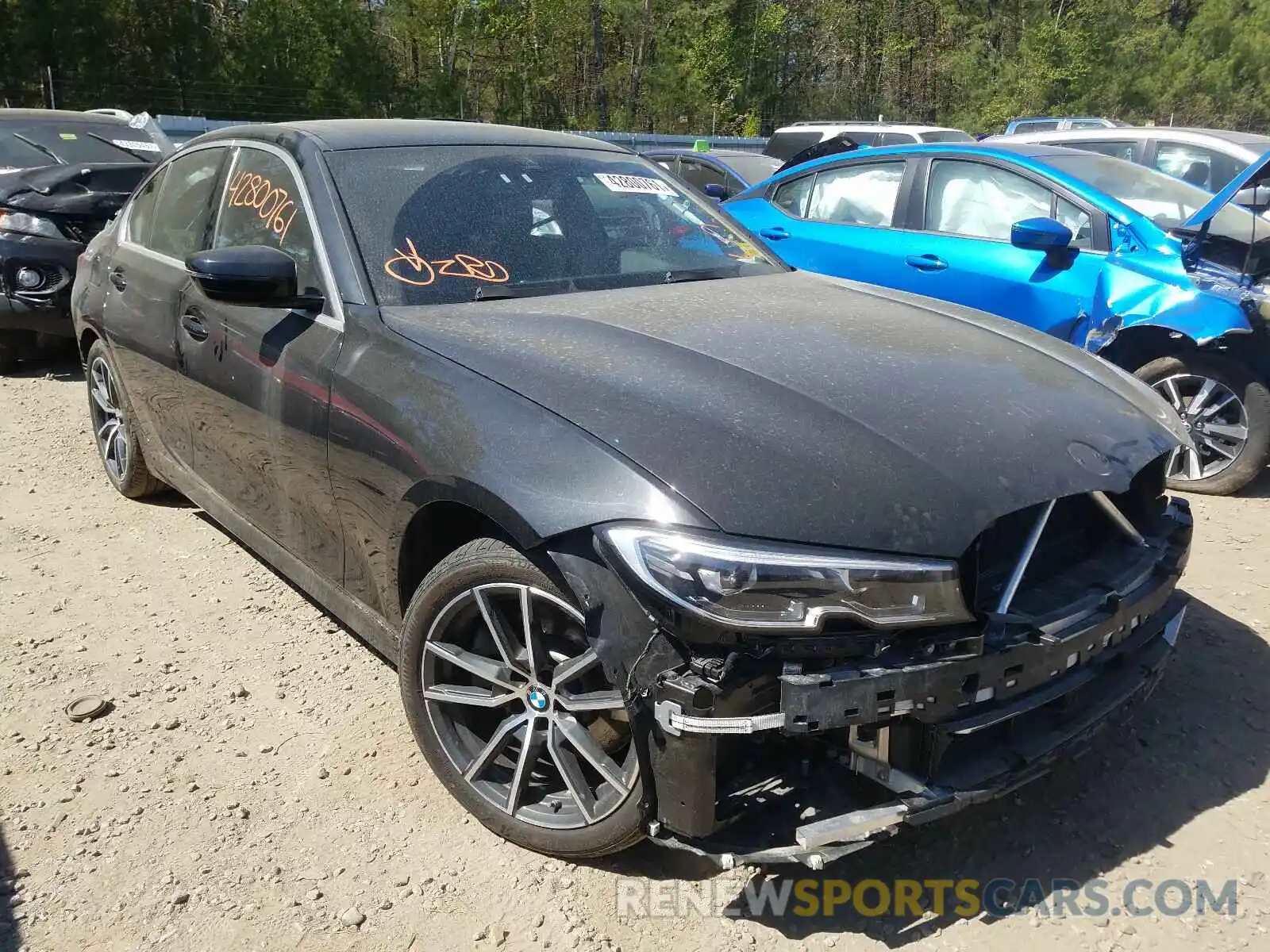 1 Фотография поврежденного автомобиля 3MW5R7J03L8B09322 BMW 3 SERIES 2020