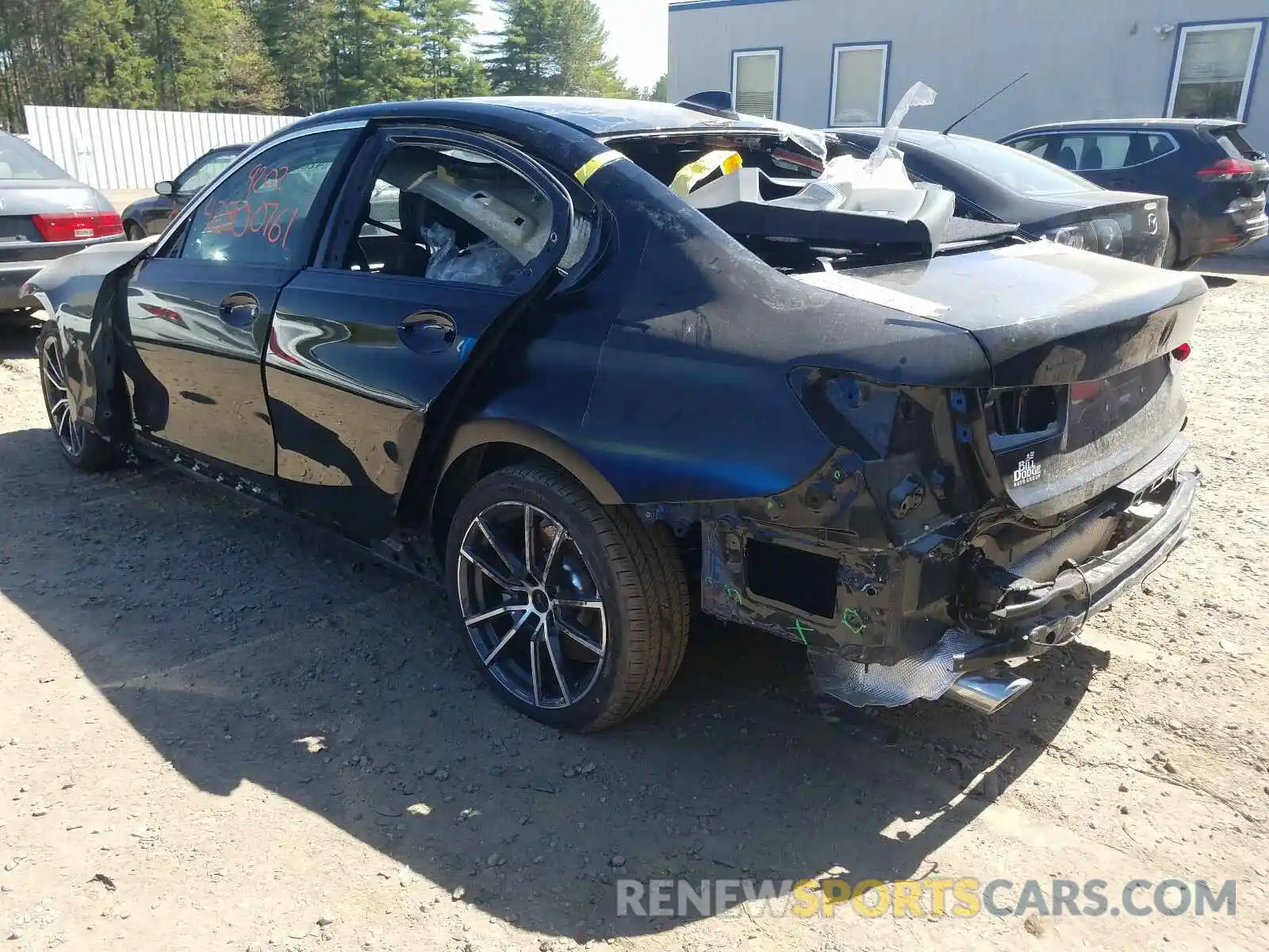 3 Photograph of a damaged car 3MW5R7J03L8B09322 BMW 3 SERIES 2020