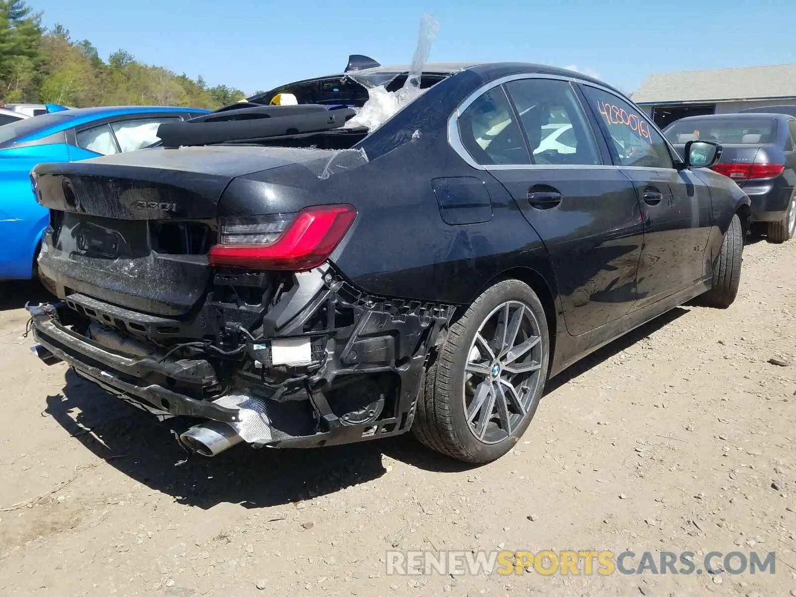 4 Фотография поврежденного автомобиля 3MW5R7J03L8B09322 BMW 3 SERIES 2020