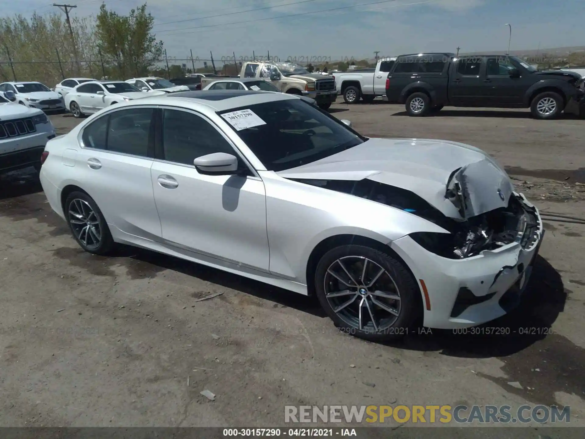 1 Photograph of a damaged car 3MW5R7J03L8B24855 BMW 3 SERIES 2020