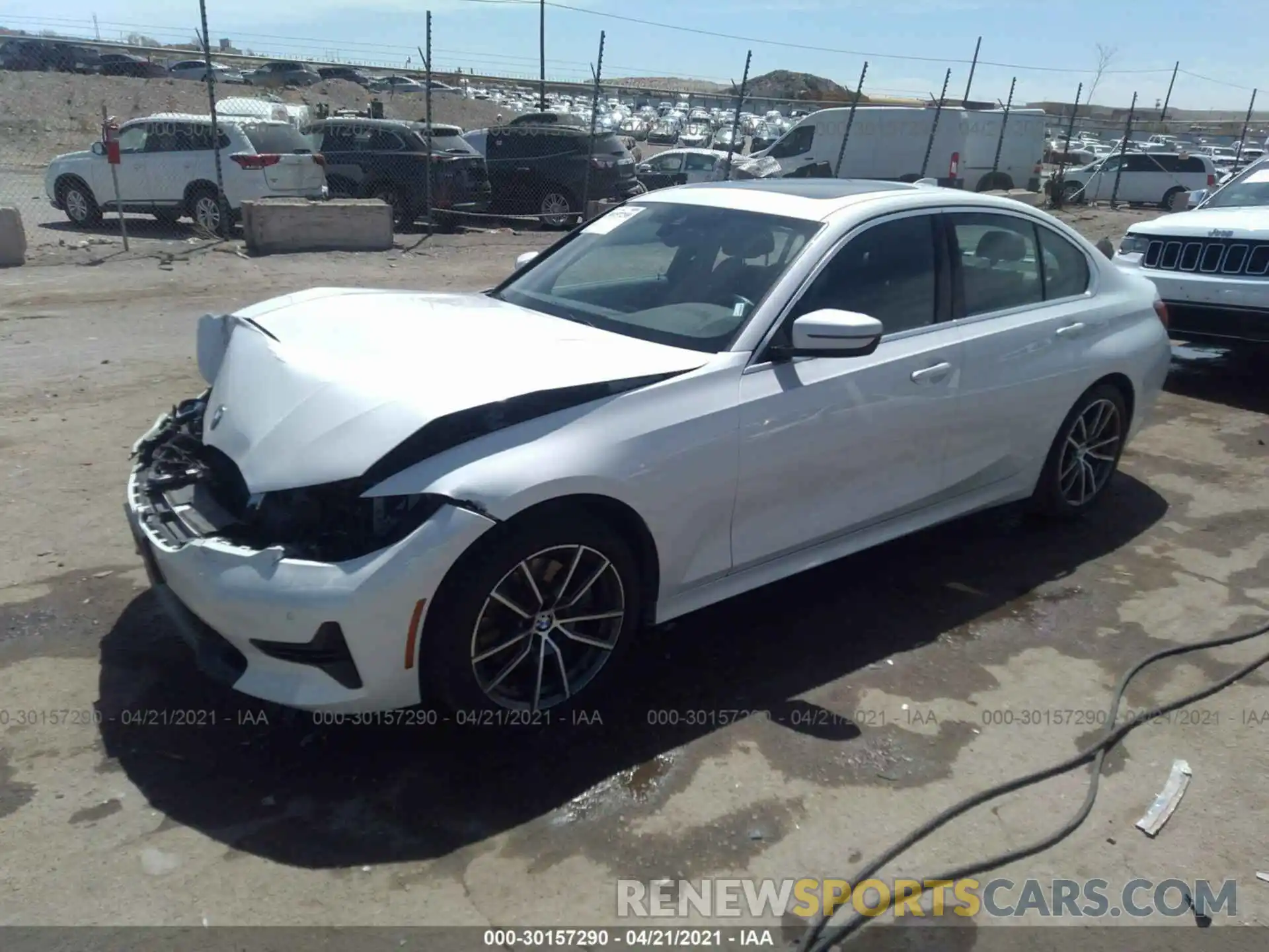 2 Photograph of a damaged car 3MW5R7J03L8B24855 BMW 3 SERIES 2020