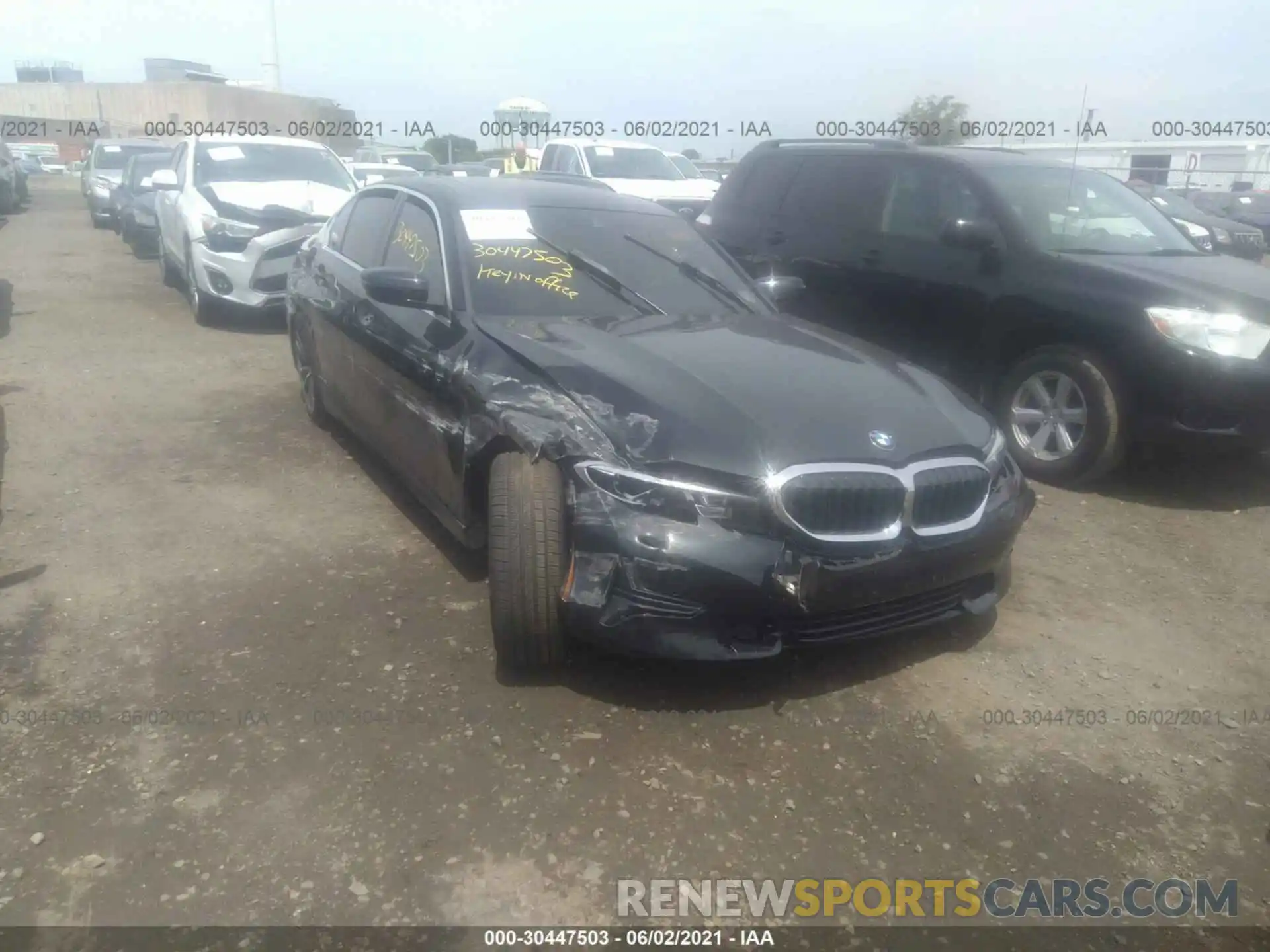 1 Фотография поврежденного автомобиля 3MW5R7J03L8B29540 BMW 3 SERIES 2020