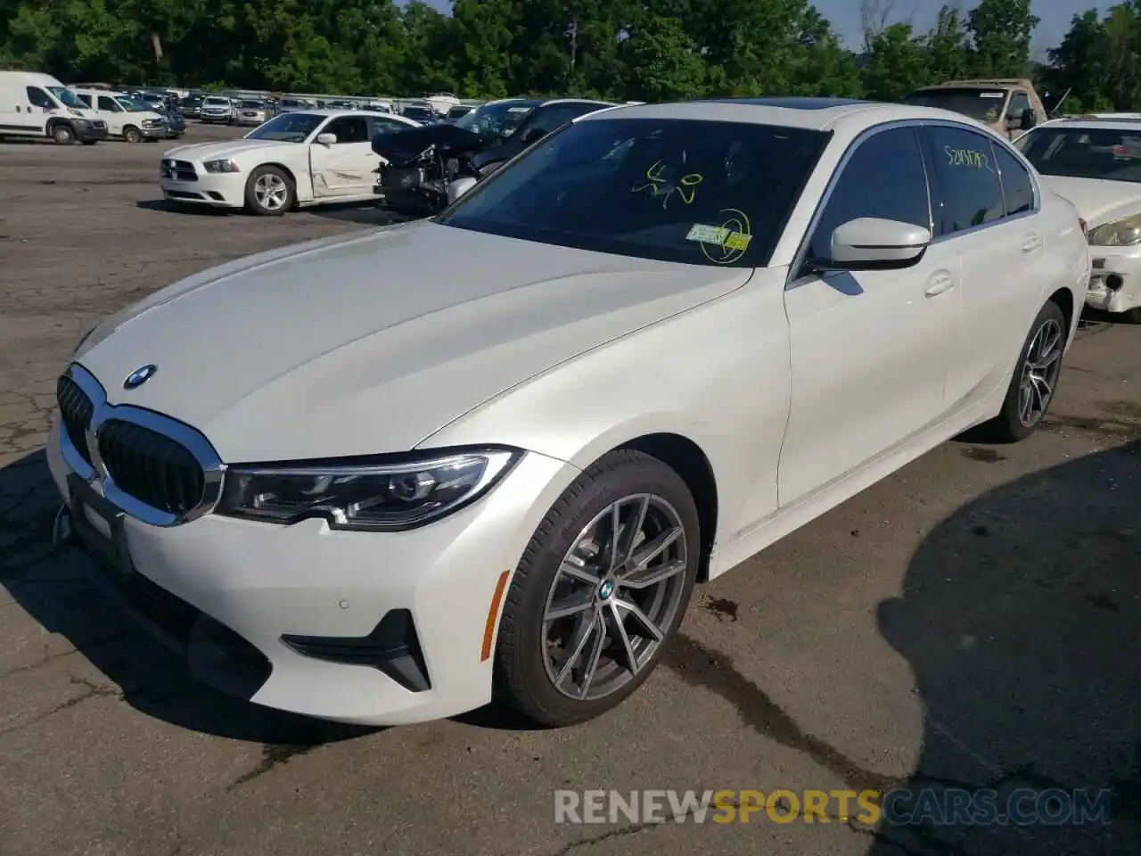 2 Photograph of a damaged car 3MW5R7J03L8B34205 BMW 3 SERIES 2020