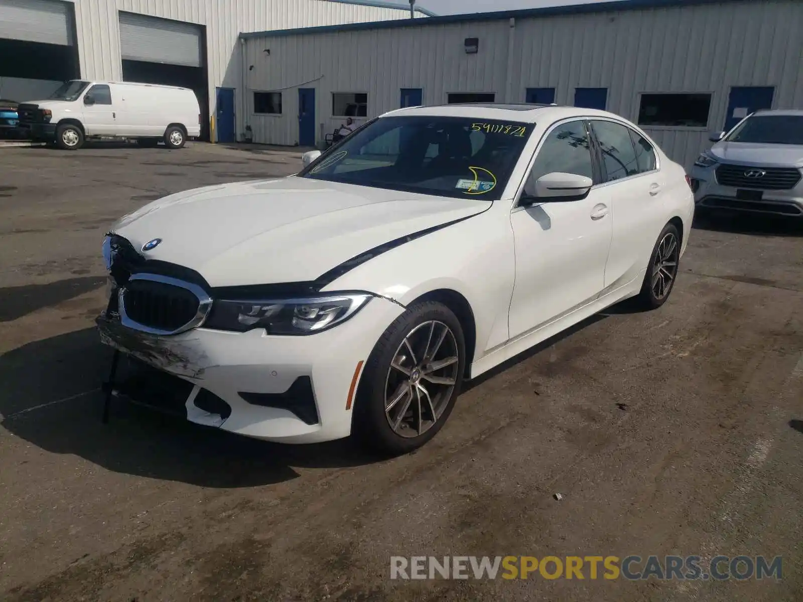 2 Photograph of a damaged car 3MW5R7J03L8B38822 BMW 3 SERIES 2020