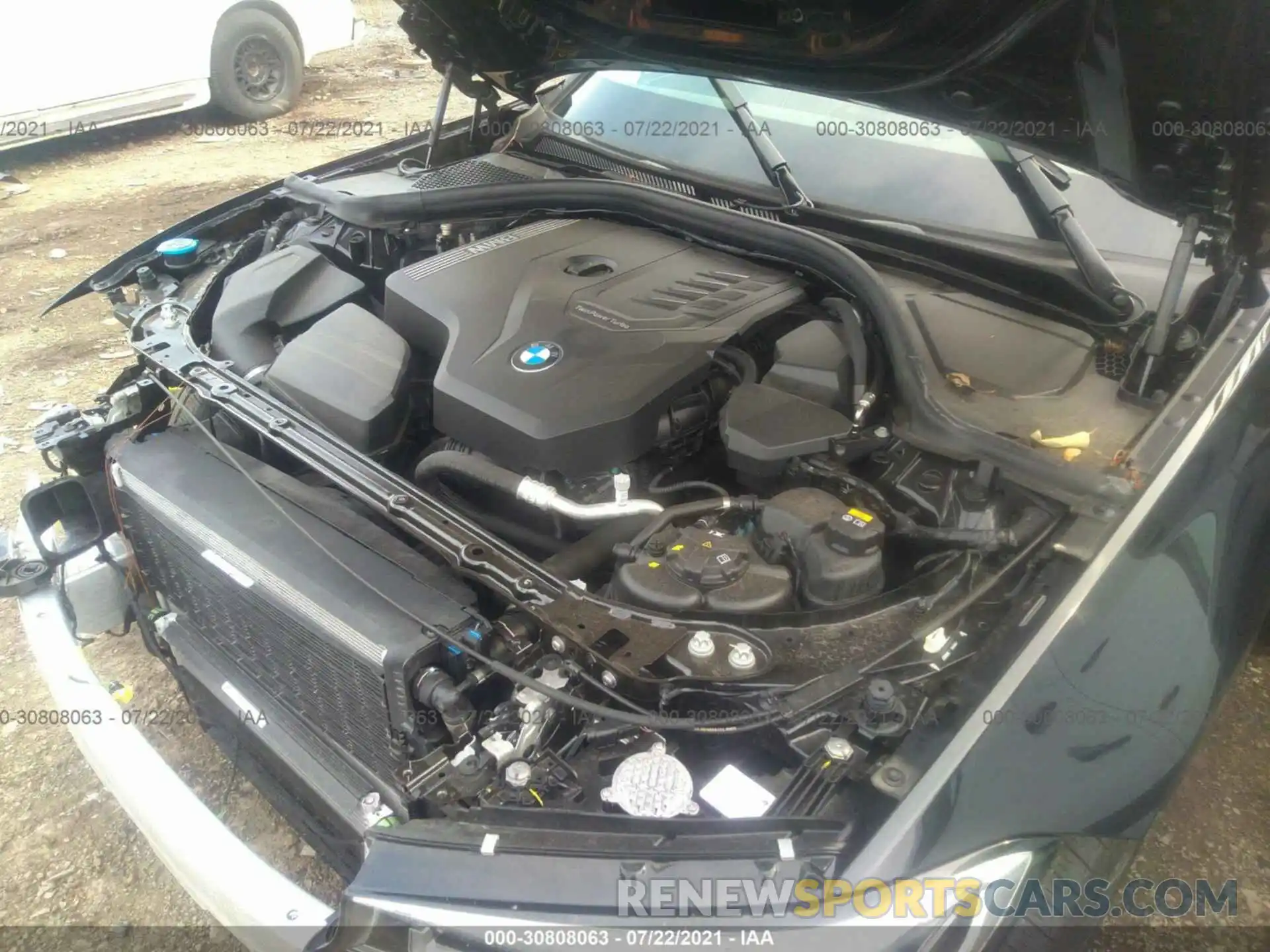 10 Фотография поврежденного автомобиля 3MW5R7J03L8B45706 BMW 3 SERIES 2020