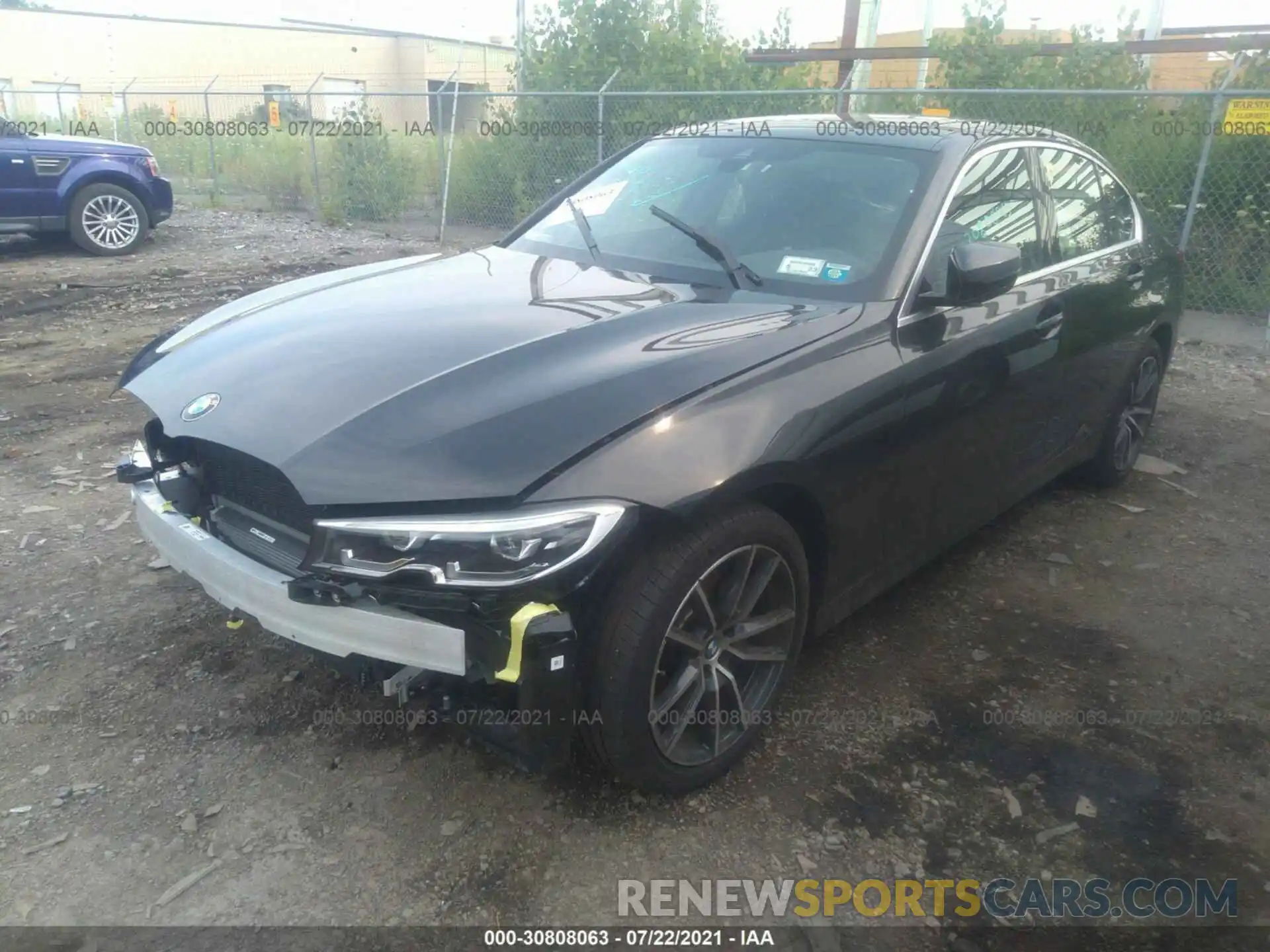 2 Фотография поврежденного автомобиля 3MW5R7J03L8B45706 BMW 3 SERIES 2020