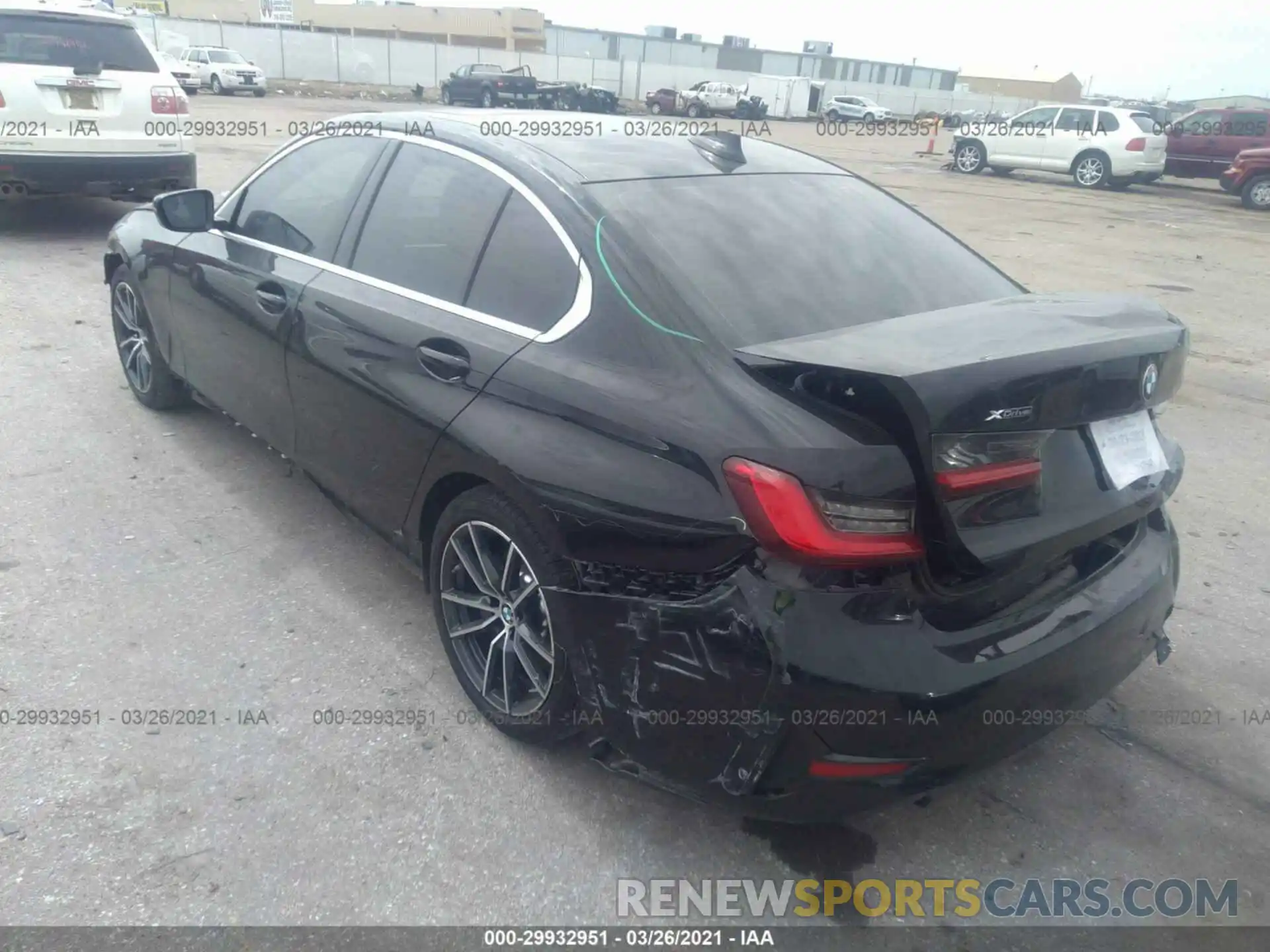3 Photograph of a damaged car 3MW5R7J04L8B06266 BMW 3 SERIES 2020