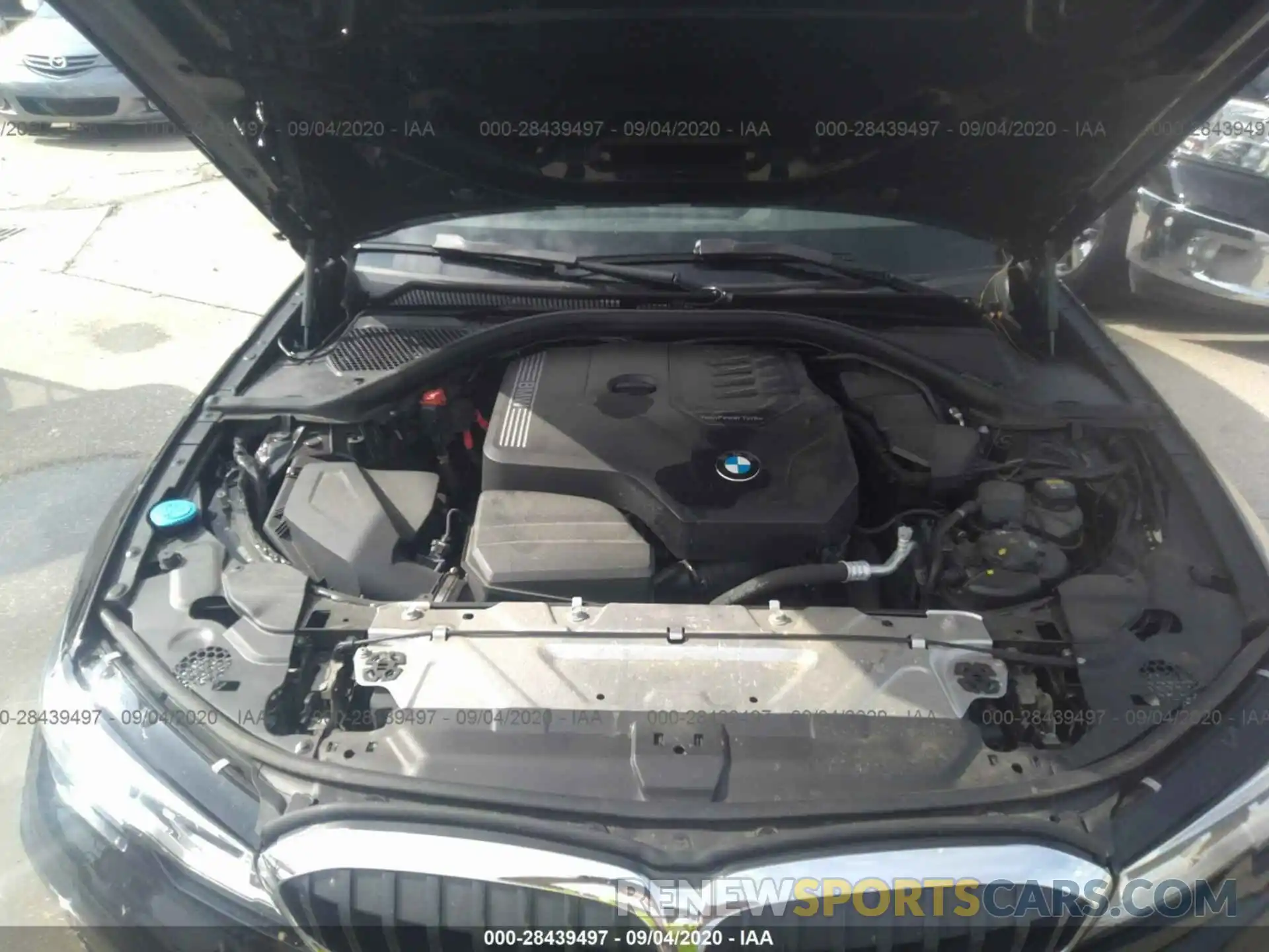 10 Фотография поврежденного автомобиля 3MW5R7J04L8B08843 BMW 3 SERIES 2020