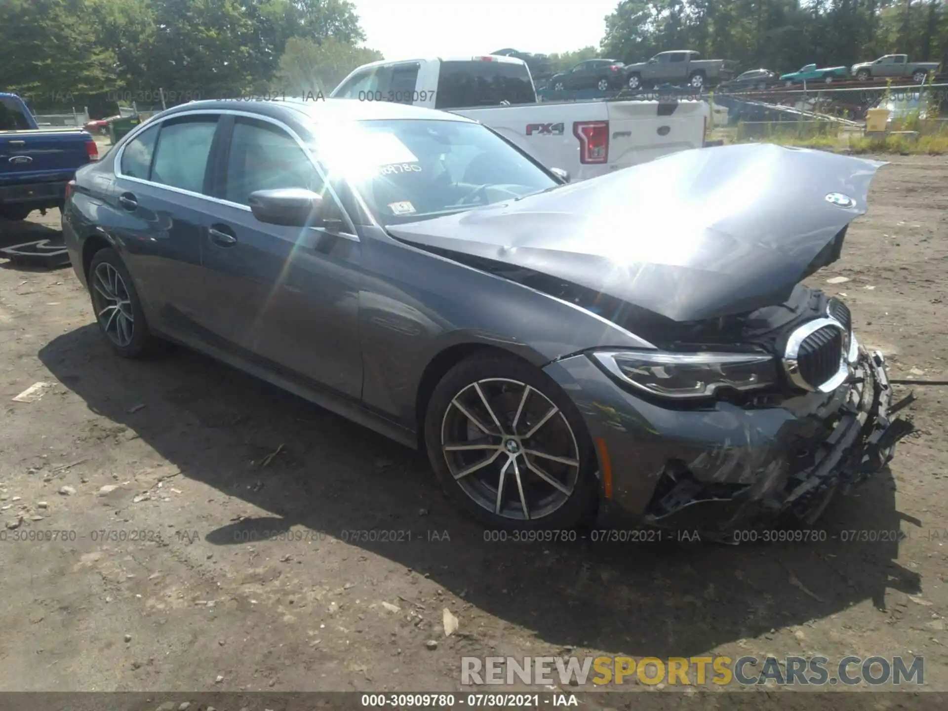 1 Photograph of a damaged car 3MW5R7J04L8B14304 BMW 3 SERIES 2020