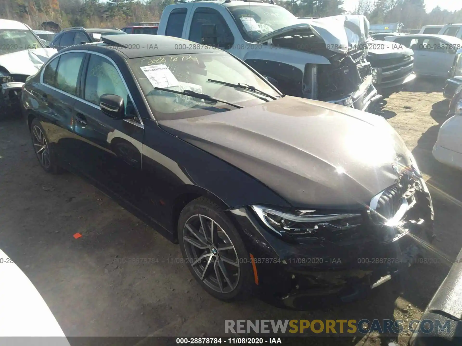 1 Photograph of a damaged car 3MW5R7J04L8B17185 BMW 3 SERIES 2020