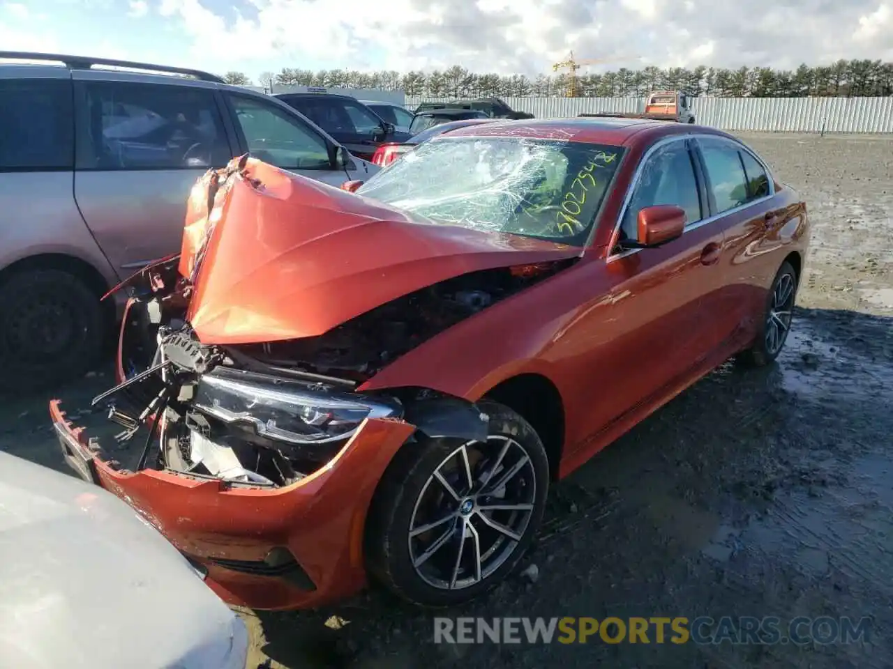 2 Photograph of a damaged car 3MW5R7J04L8B21351 BMW 3 SERIES 2020