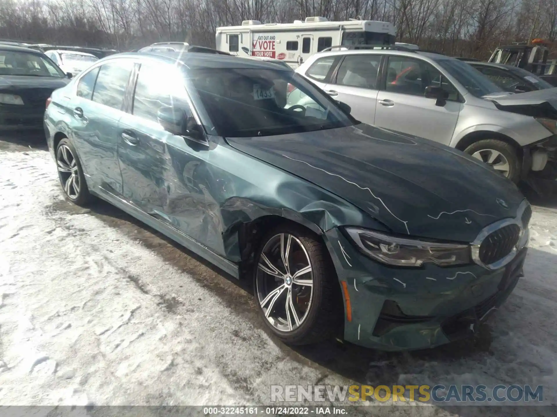 1 Фотография поврежденного автомобиля 3MW5R7J04L8B27716 BMW 3 SERIES 2020