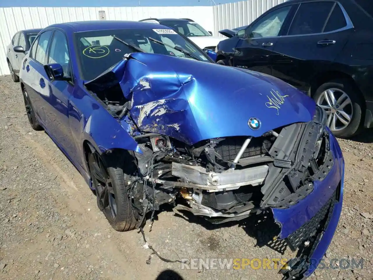 1 Photograph of a damaged car 3MW5R7J04L8B33855 BMW 3 SERIES 2020