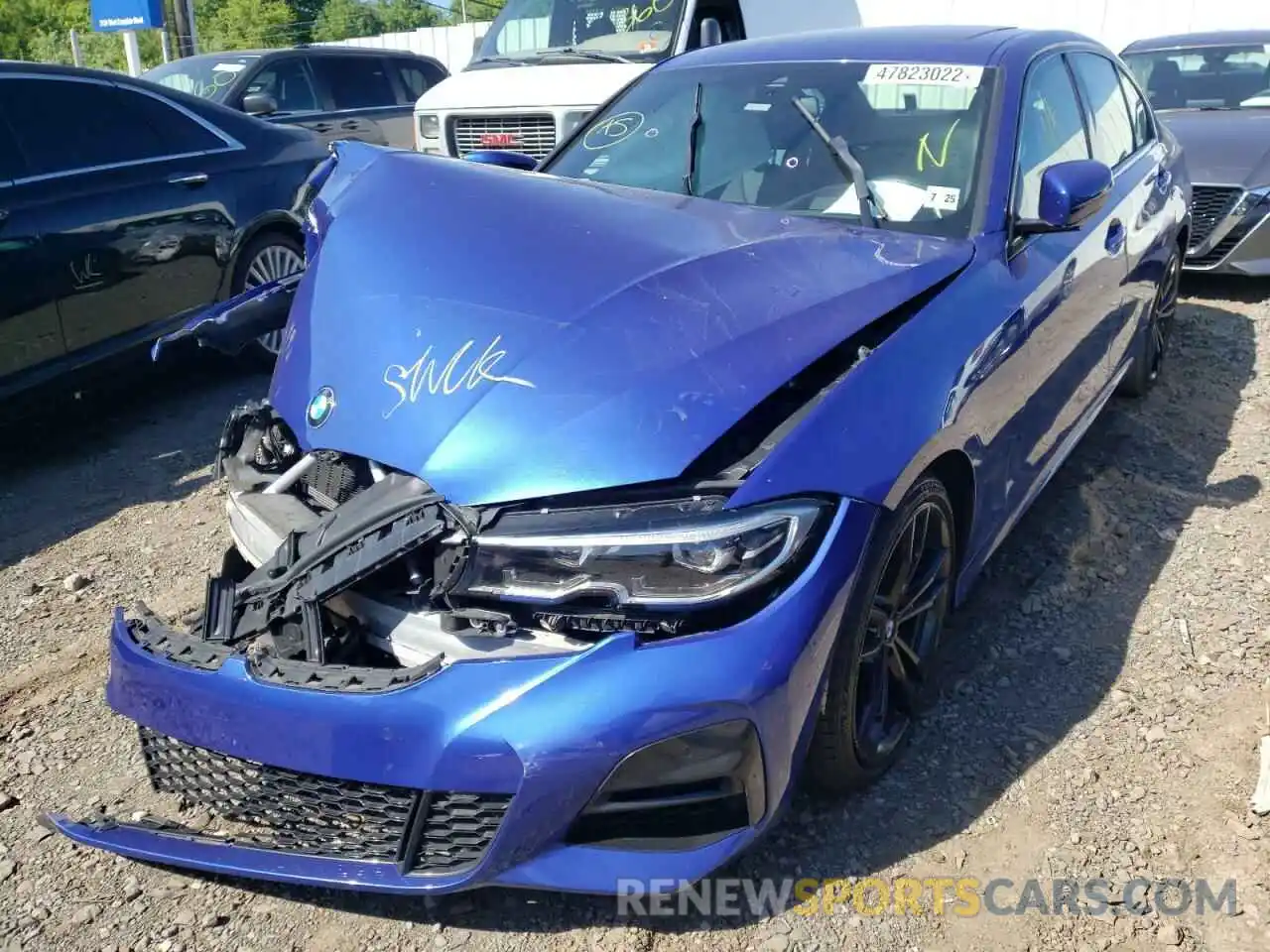 2 Photograph of a damaged car 3MW5R7J04L8B33855 BMW 3 SERIES 2020