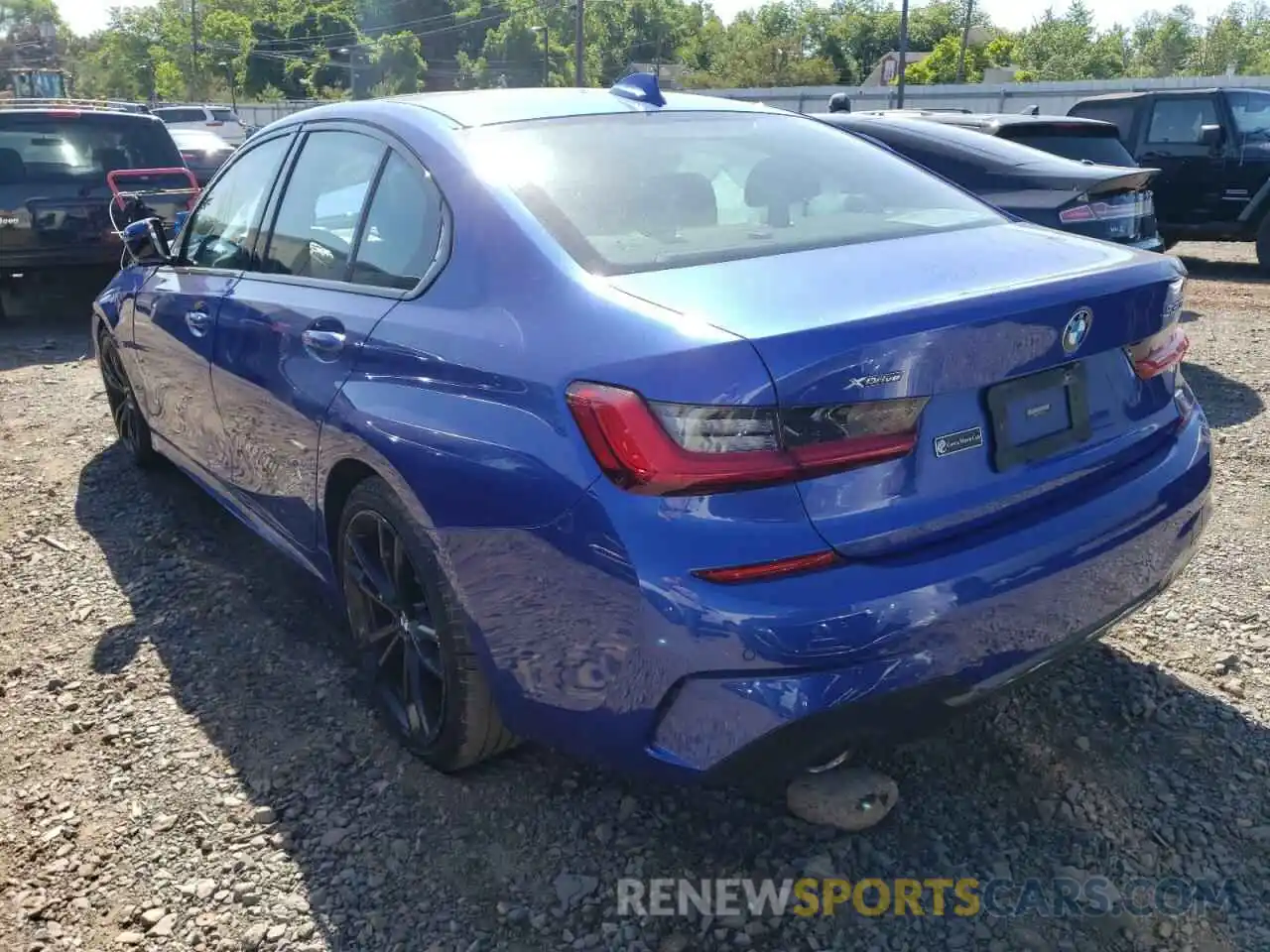 3 Photograph of a damaged car 3MW5R7J04L8B33855 BMW 3 SERIES 2020