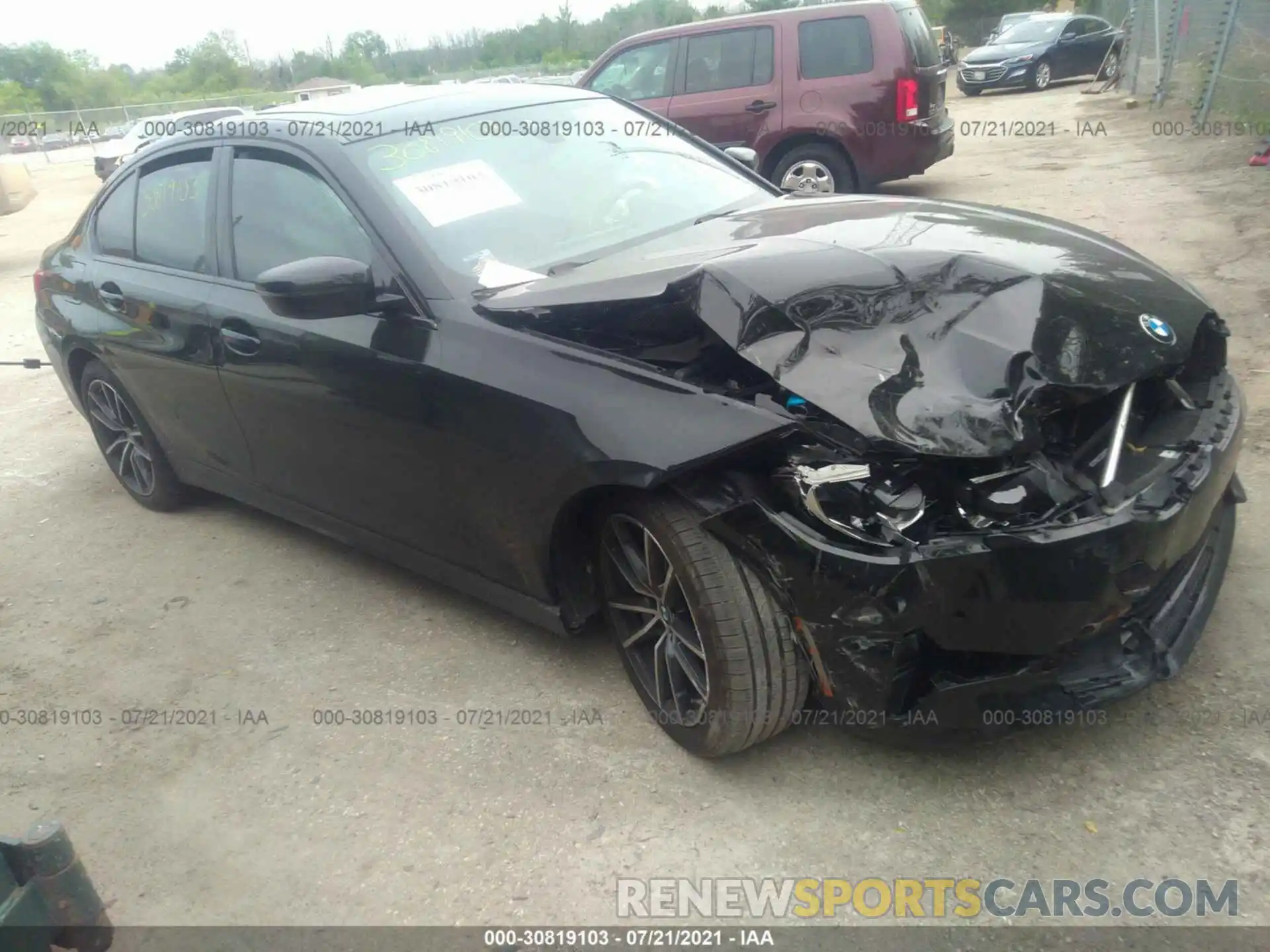 1 Photograph of a damaged car 3MW5R7J05L8B04686 BMW 3 SERIES 2020