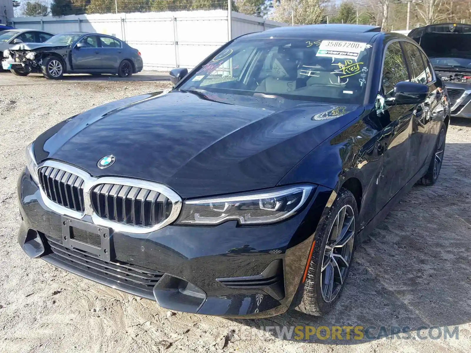 2 Фотография поврежденного автомобиля 3MW5R7J05L8B05417 BMW 3 SERIES 2020