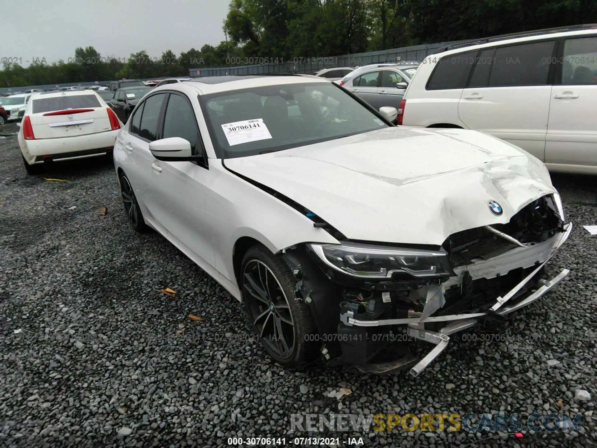 1 Photograph of a damaged car 3MW5R7J05L8B08270 BMW 3 SERIES 2020