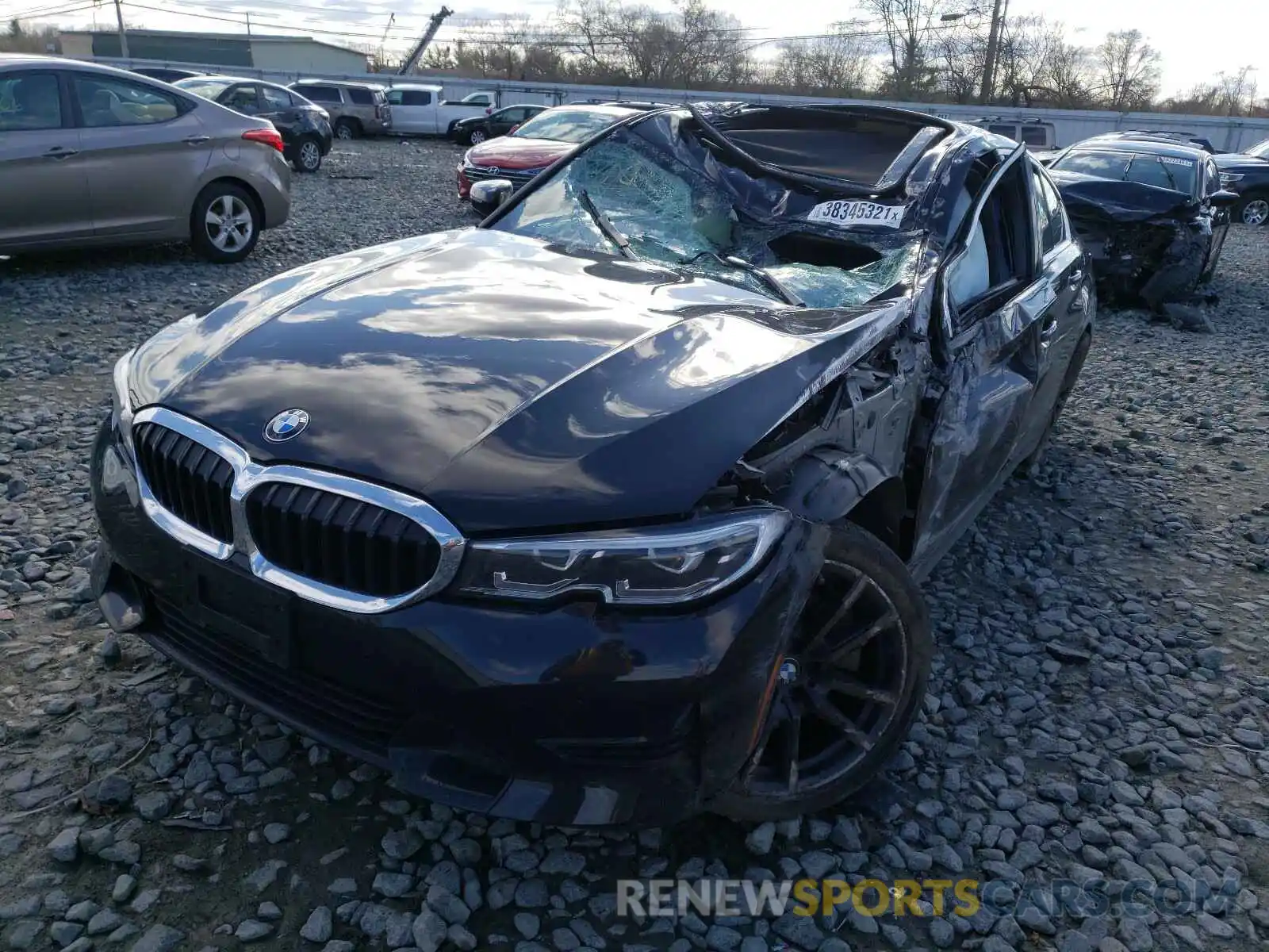 10 Фотография поврежденного автомобиля 3MW5R7J05L8B15316 BMW 3 SERIES 2020